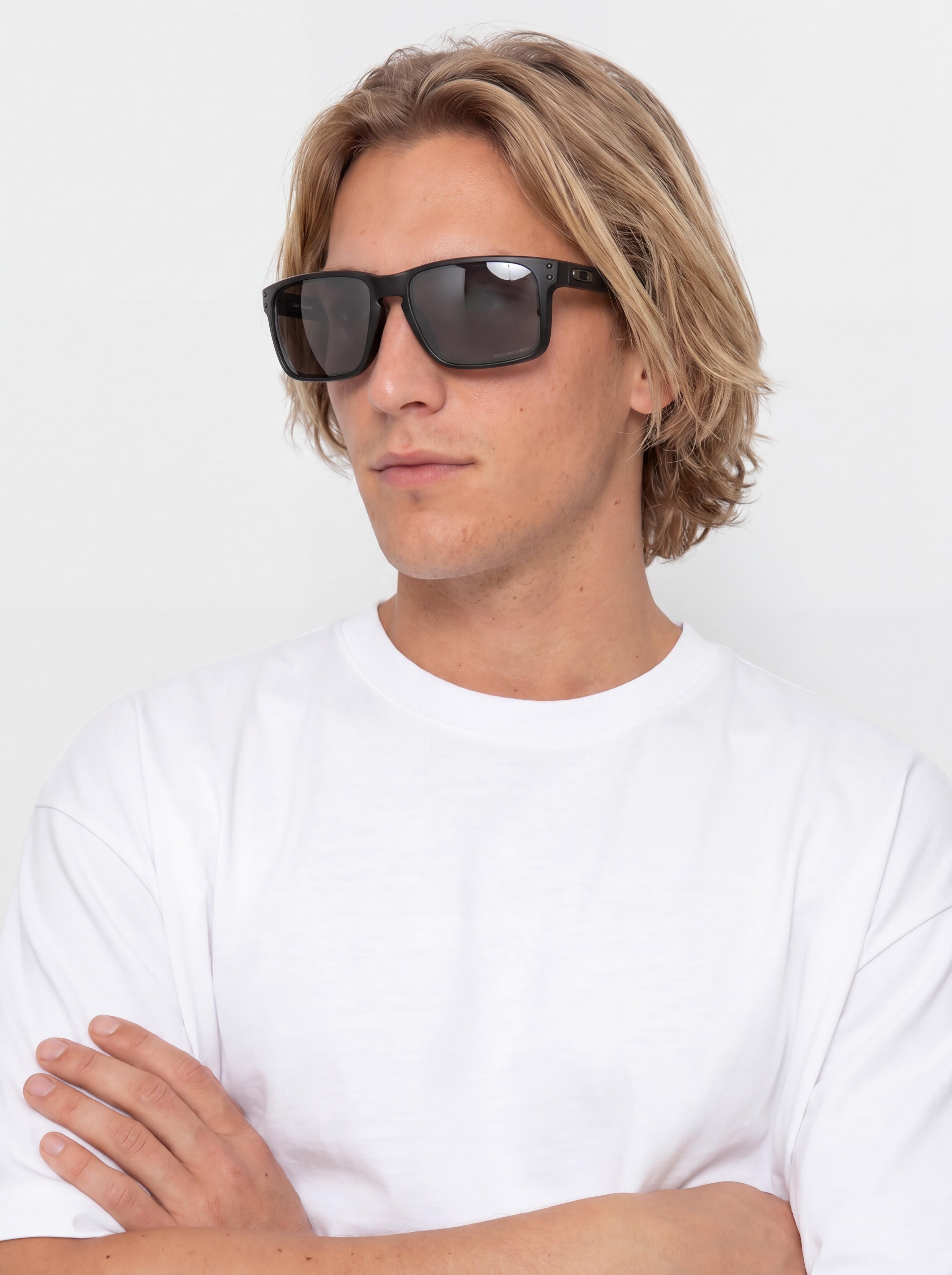 Okulary przeciwsłoneczne Oakley Holbrook XL (matte black/prizm black polarized)