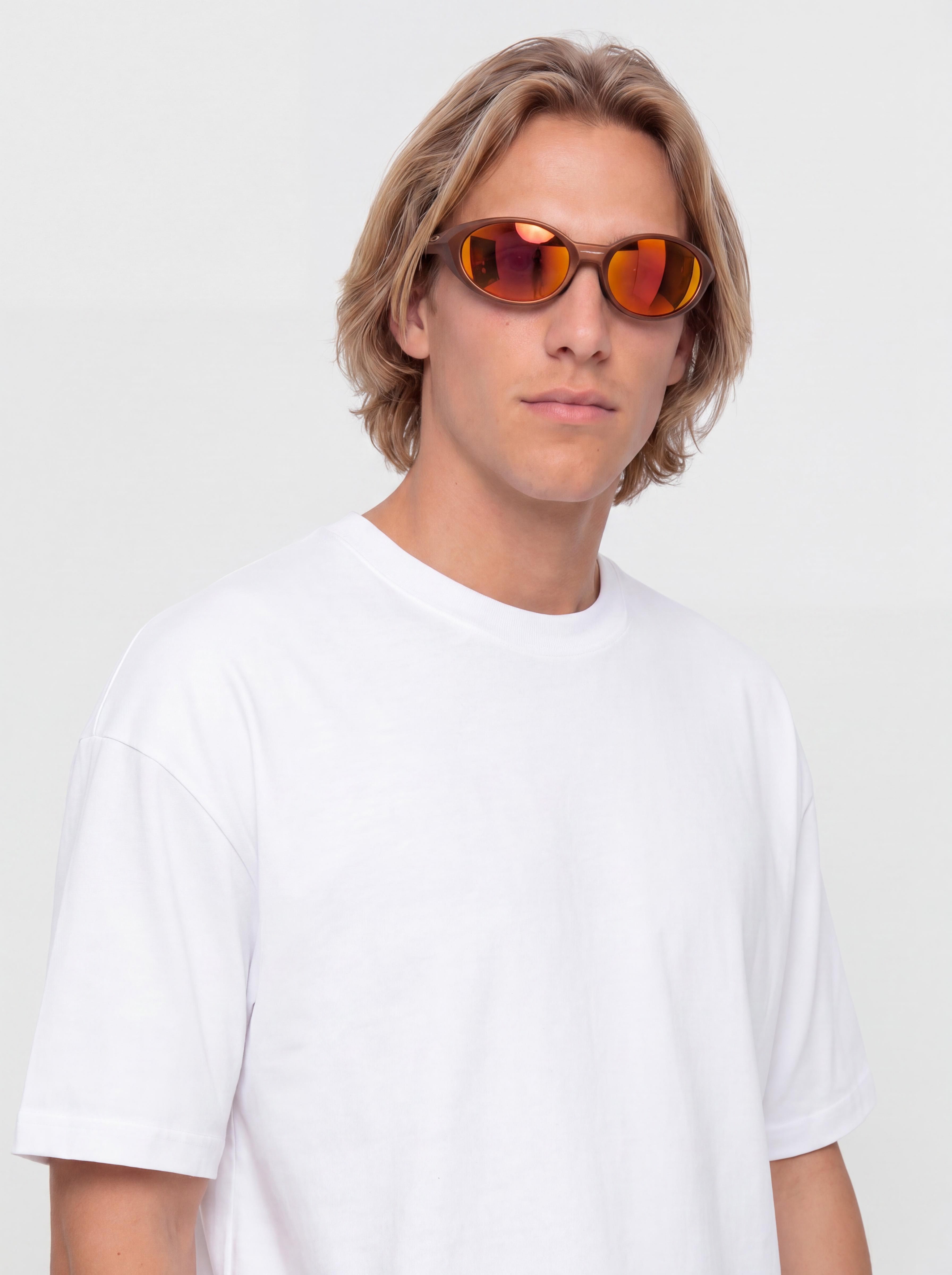 Okulary przeciwsu0142oneczne Oakley Eye Jacket Redux (prizm trail torch lenses/fire orange frame)