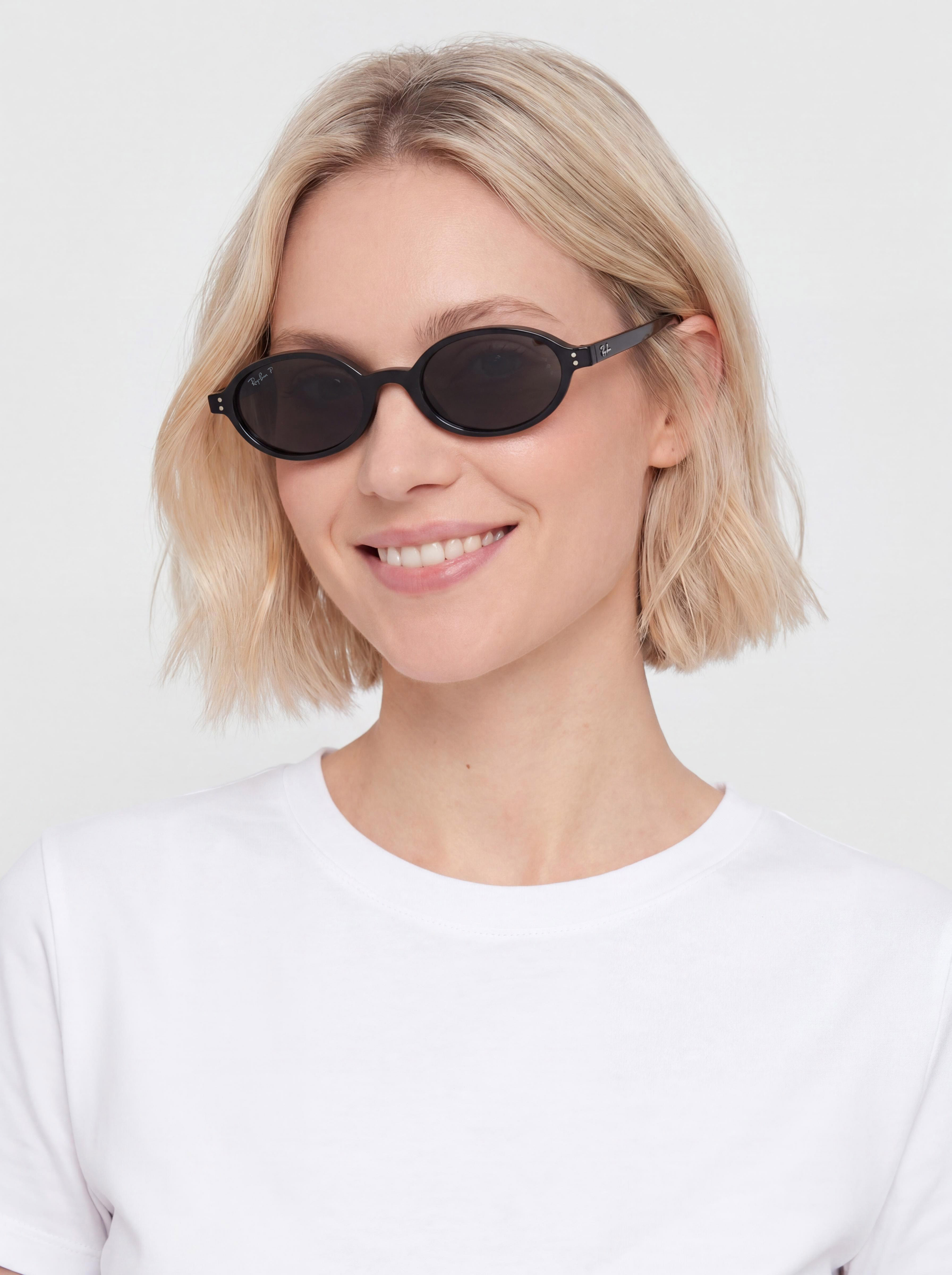 Okulary przeciwsłoneczne Ray-Ban Khal (polerowany czarny/polaryzacyjne ciemnoszary)