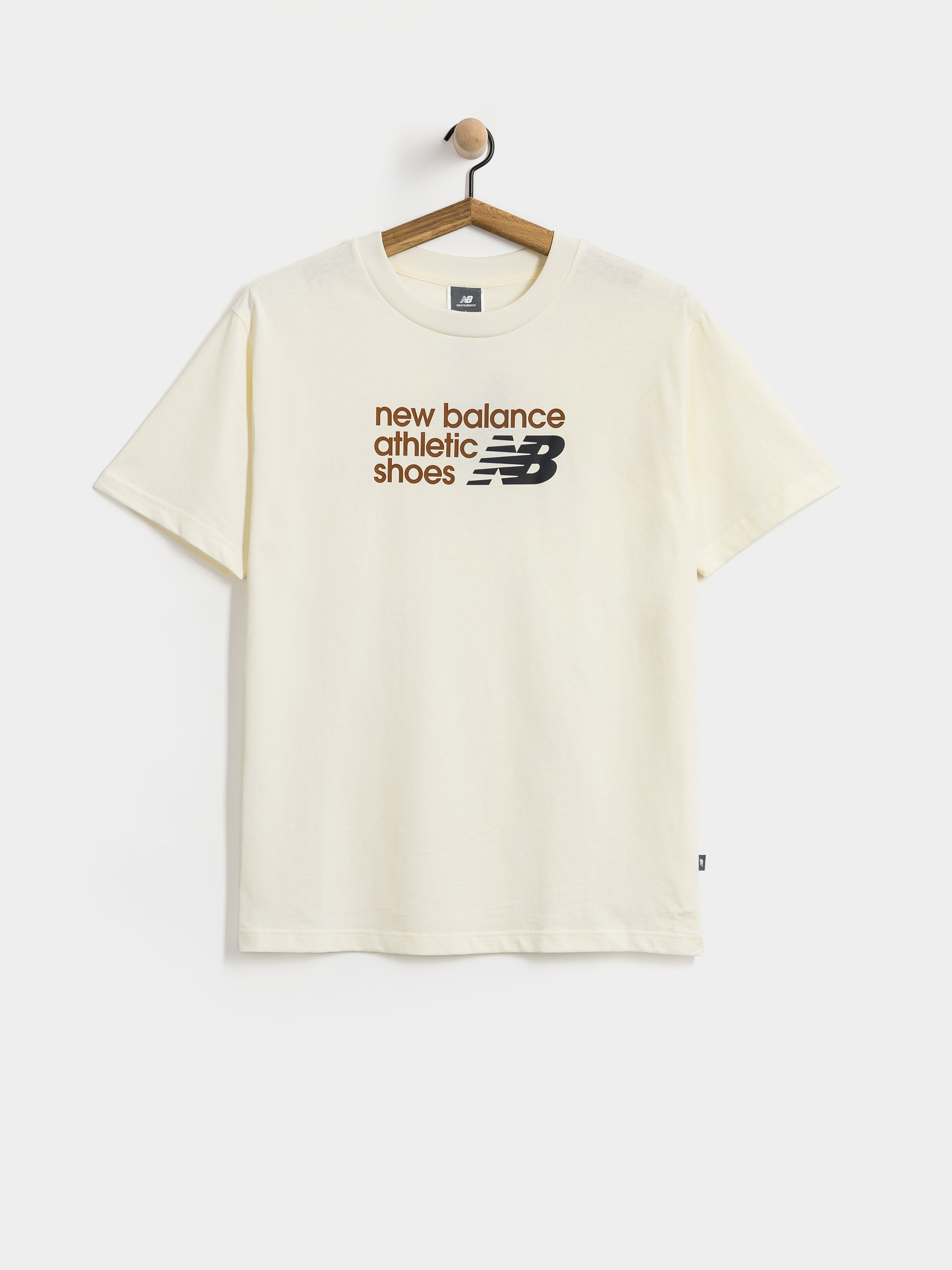 T-shirt New Balance Athletics Premium Relaxed Chest Logo (angora)