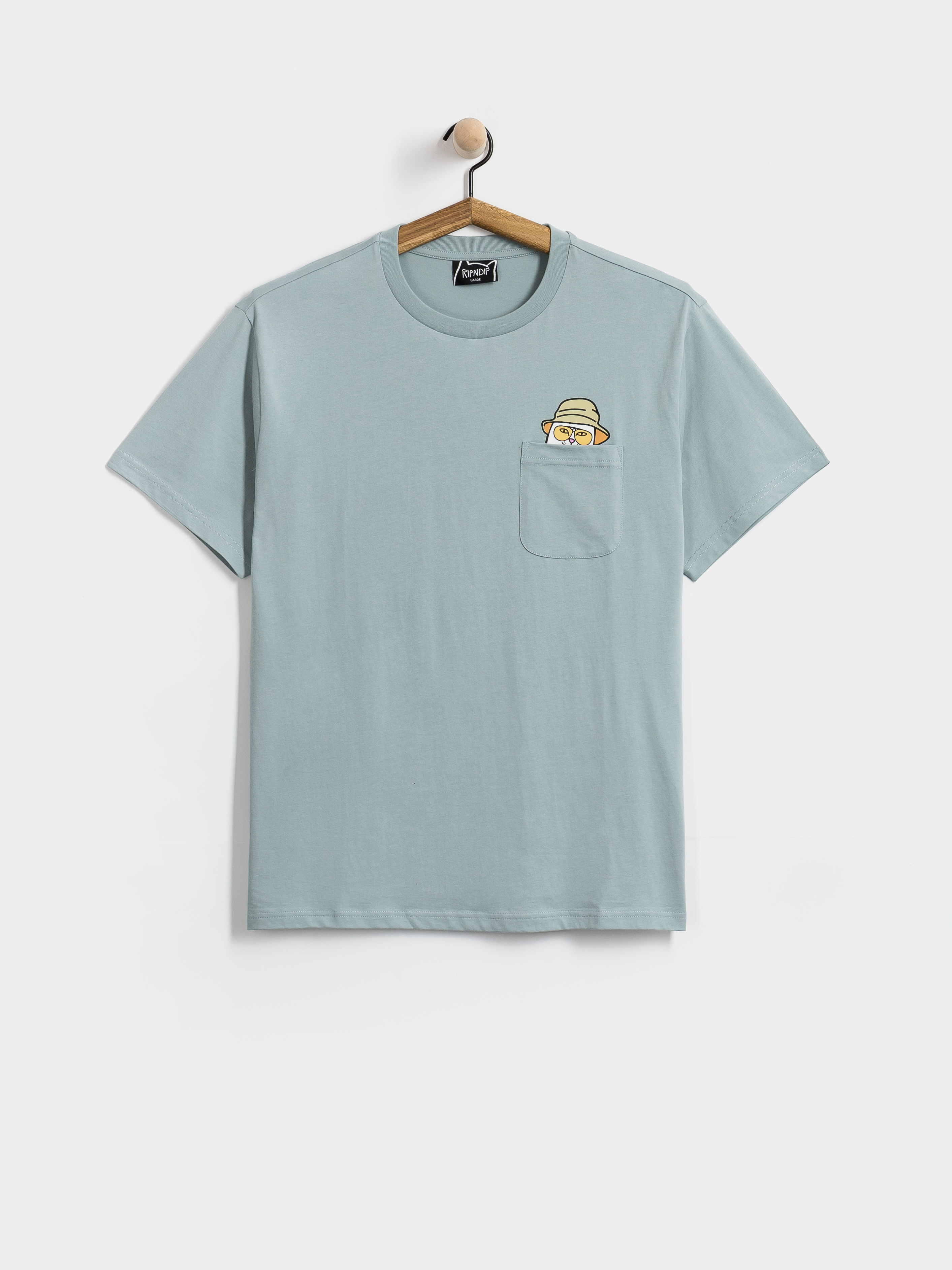 T-shirt RipNDip Nermal S Thompson Pocket (silver blue)