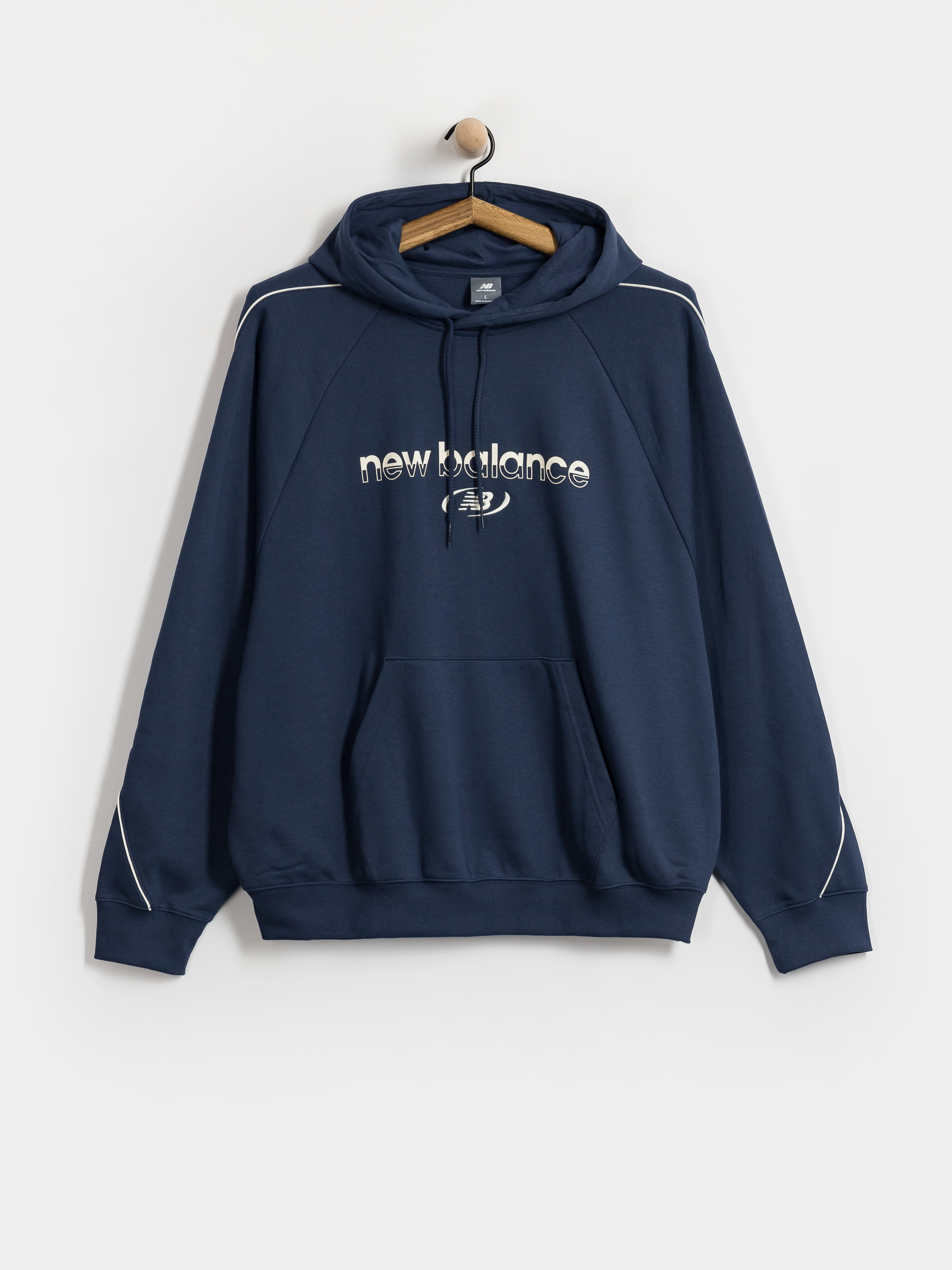Bluza z kapturem New Balance Trackside French Terry HD (navy)