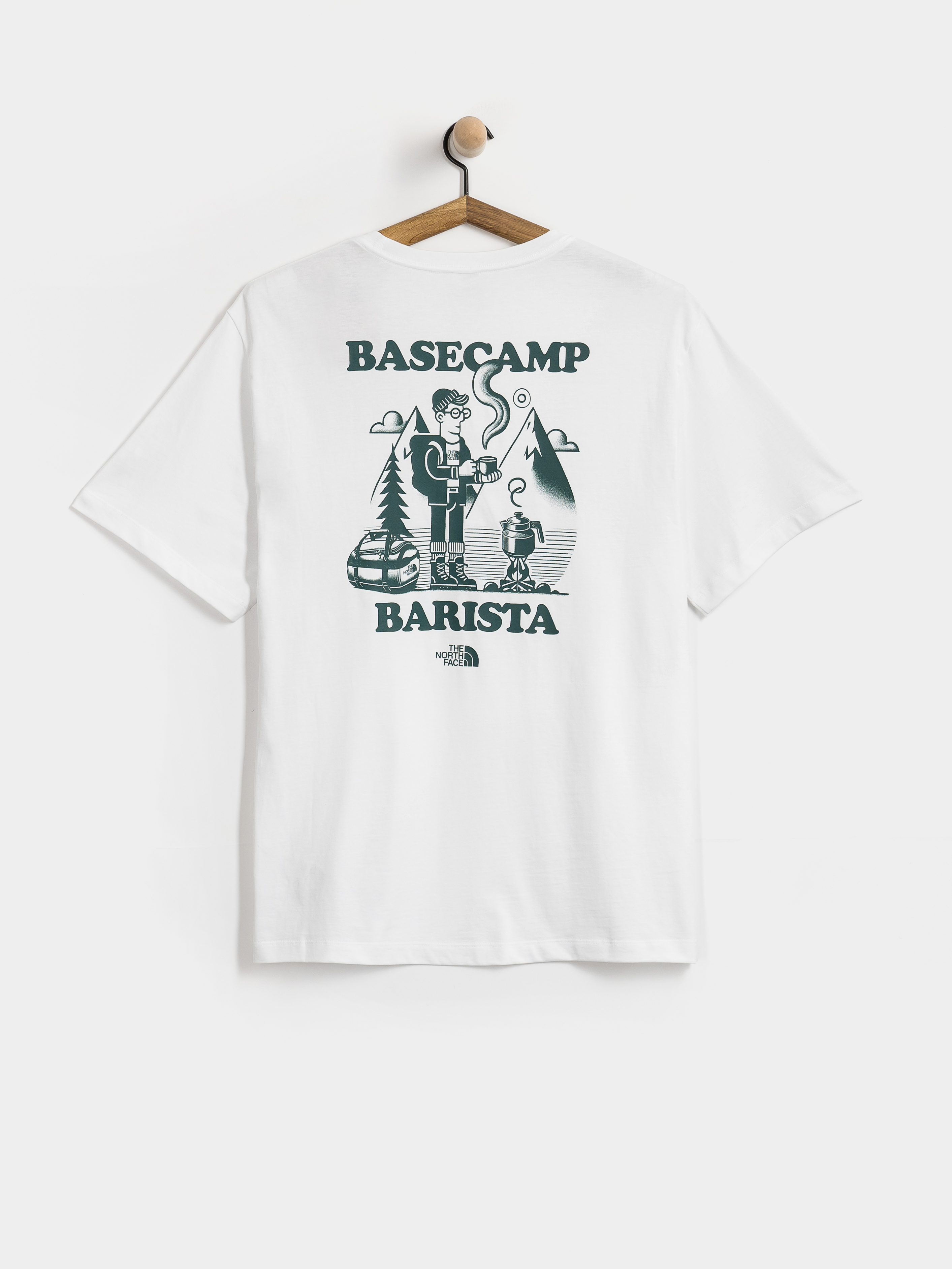 T-shirt The North Face Basecamp Barista Relaxed (tnf white/pacific teal)