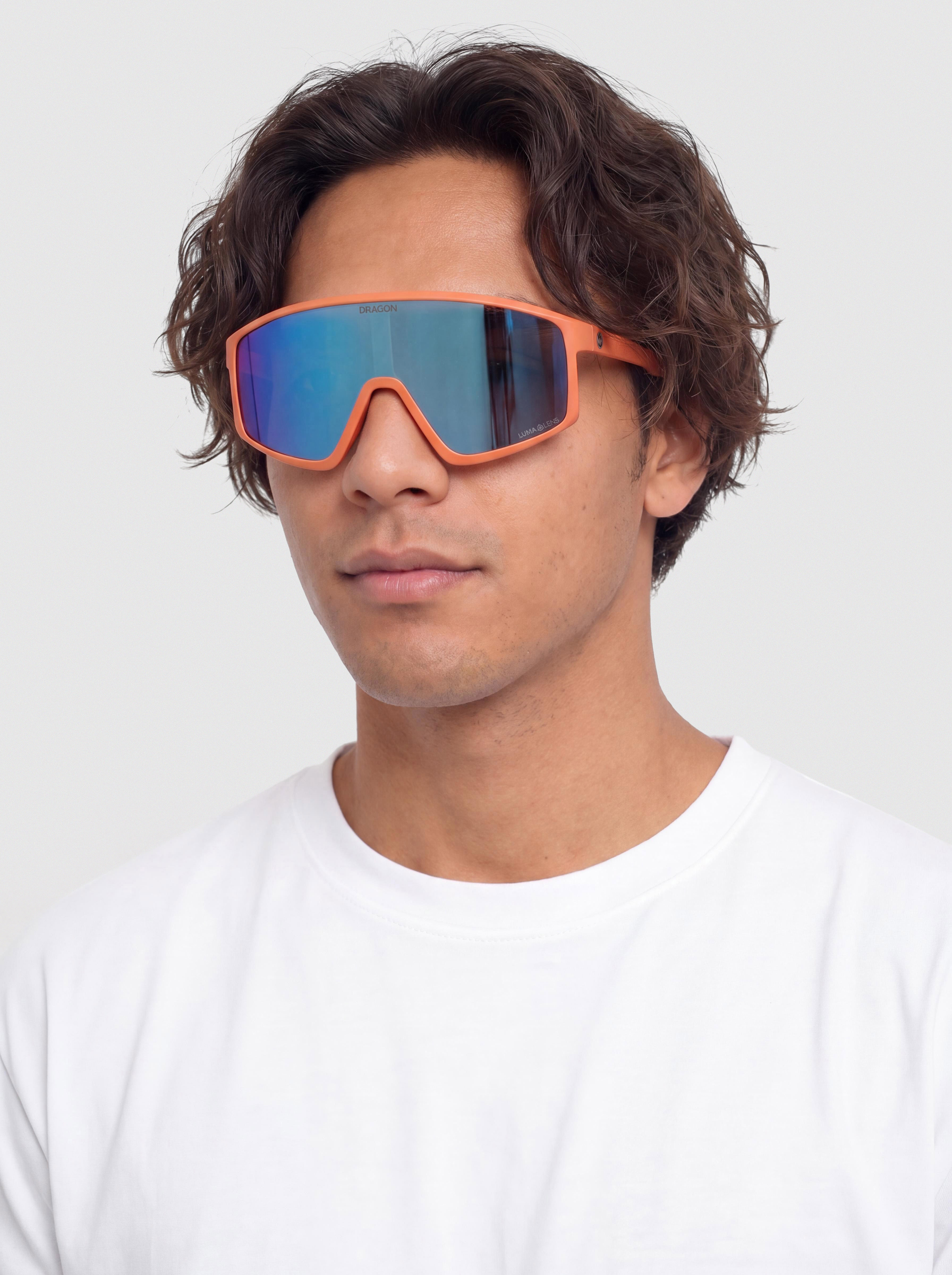 Okulary przeciwsłoneczne Dragon Amped (matte flame/lumalens blue ion)
