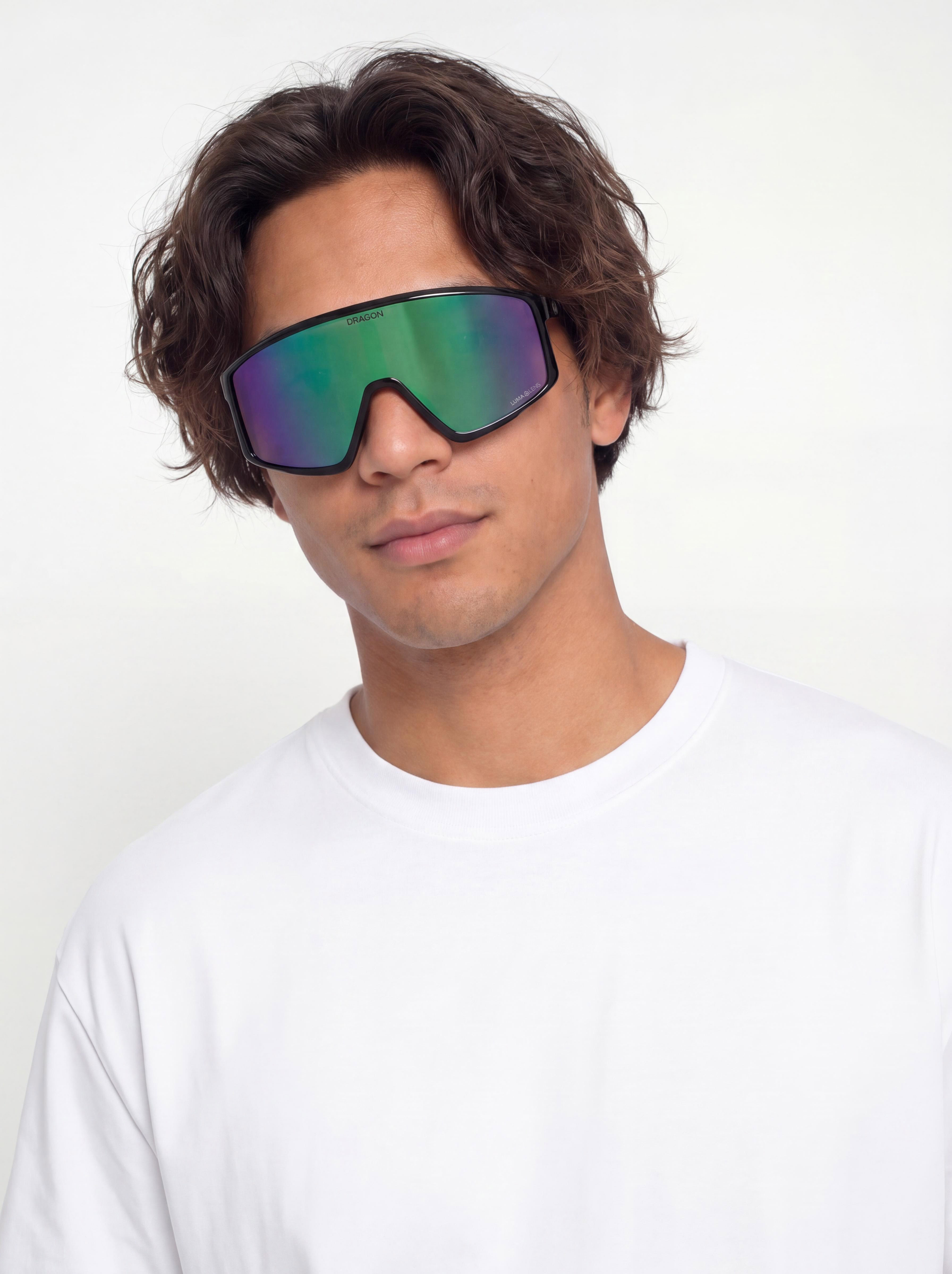 Okulary przeciwsłoneczne Dragon Amped (black/multi/lumalens green ion)