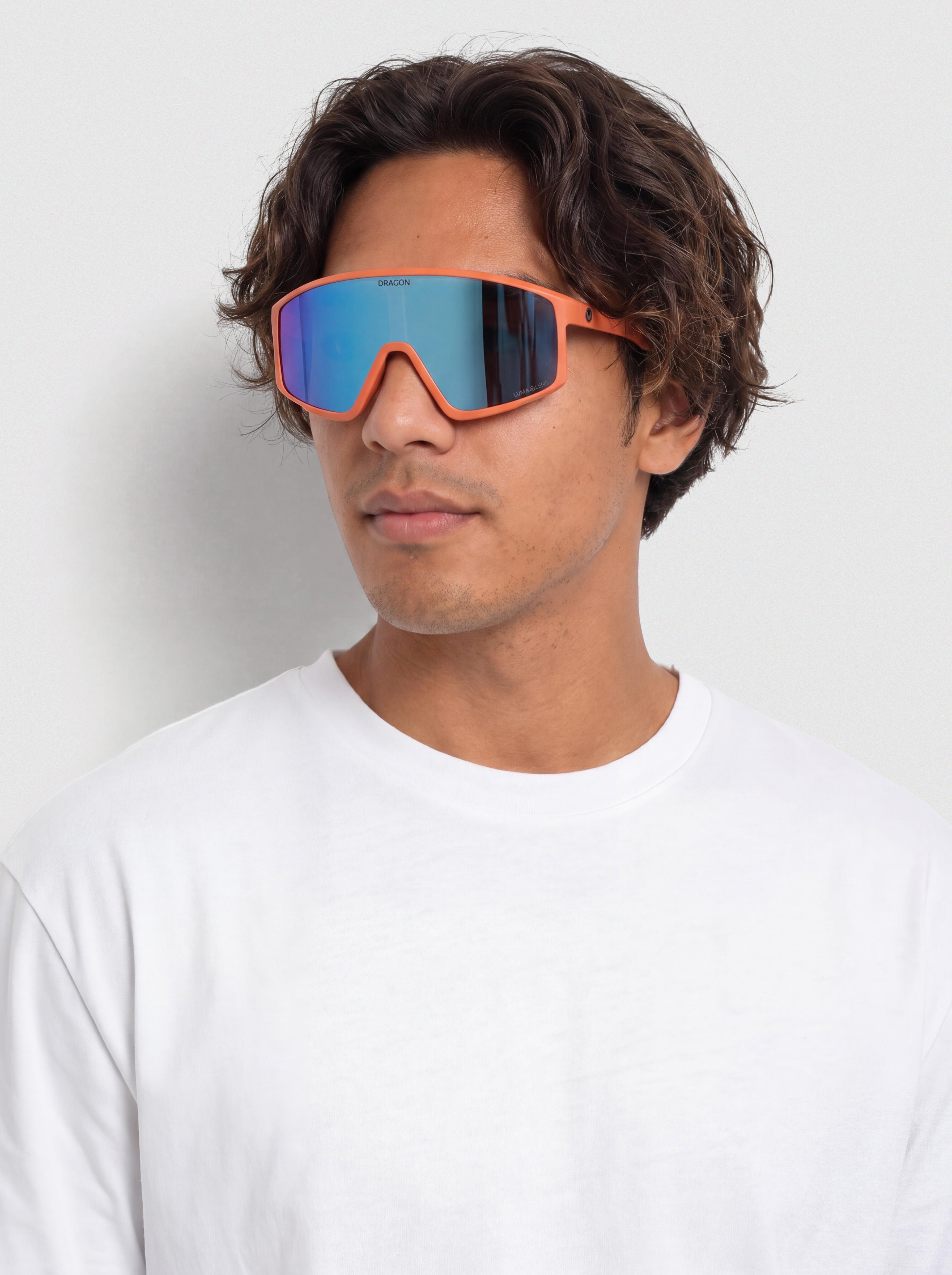 Okulary przeciwsłoneczne Dragon Amped (matte flame/lumalens blue ion)