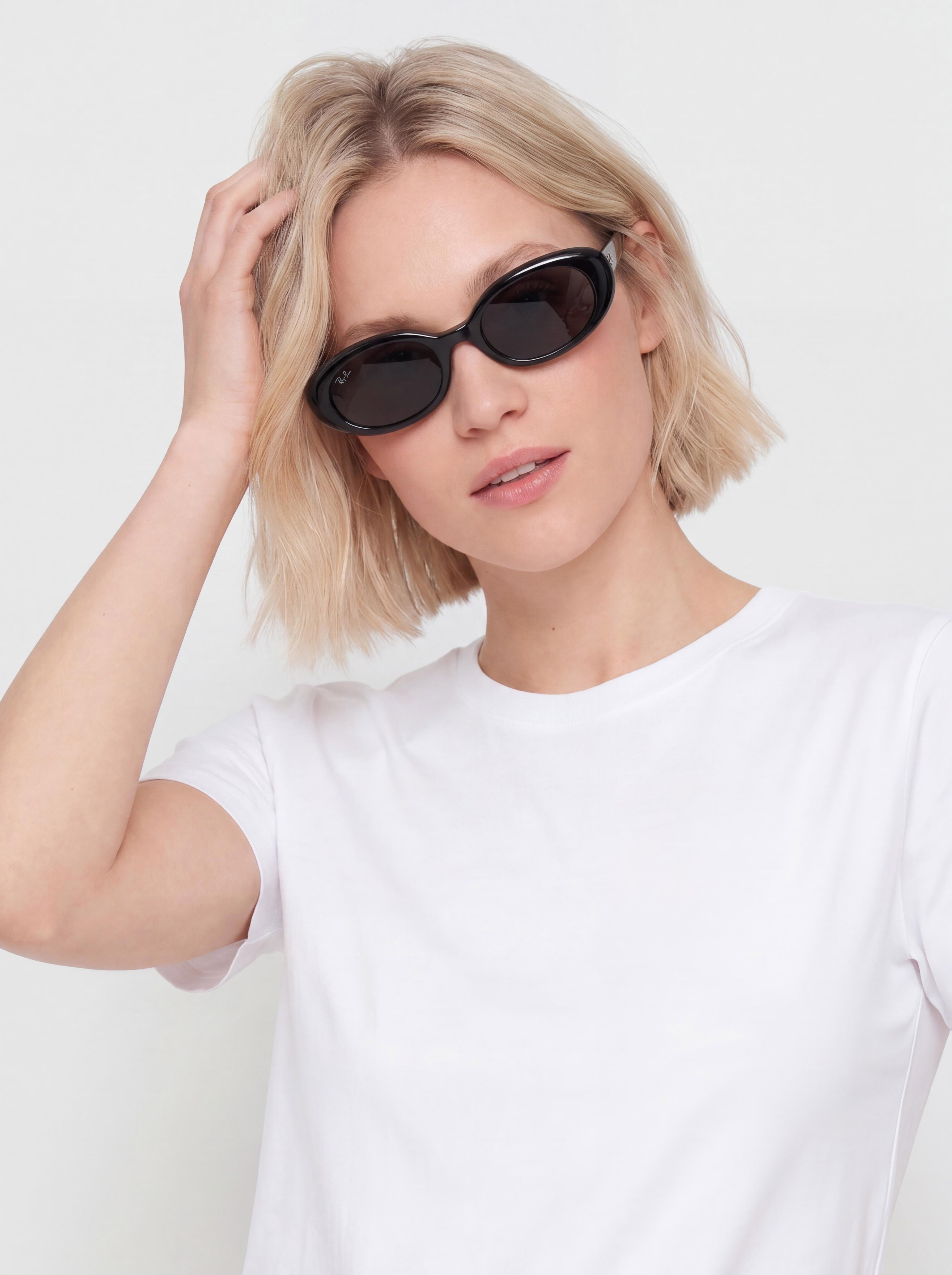Okulary przeciwsłoneczne Ray-Ban Rb4441D (polerowany czarny/ciemnoszary)