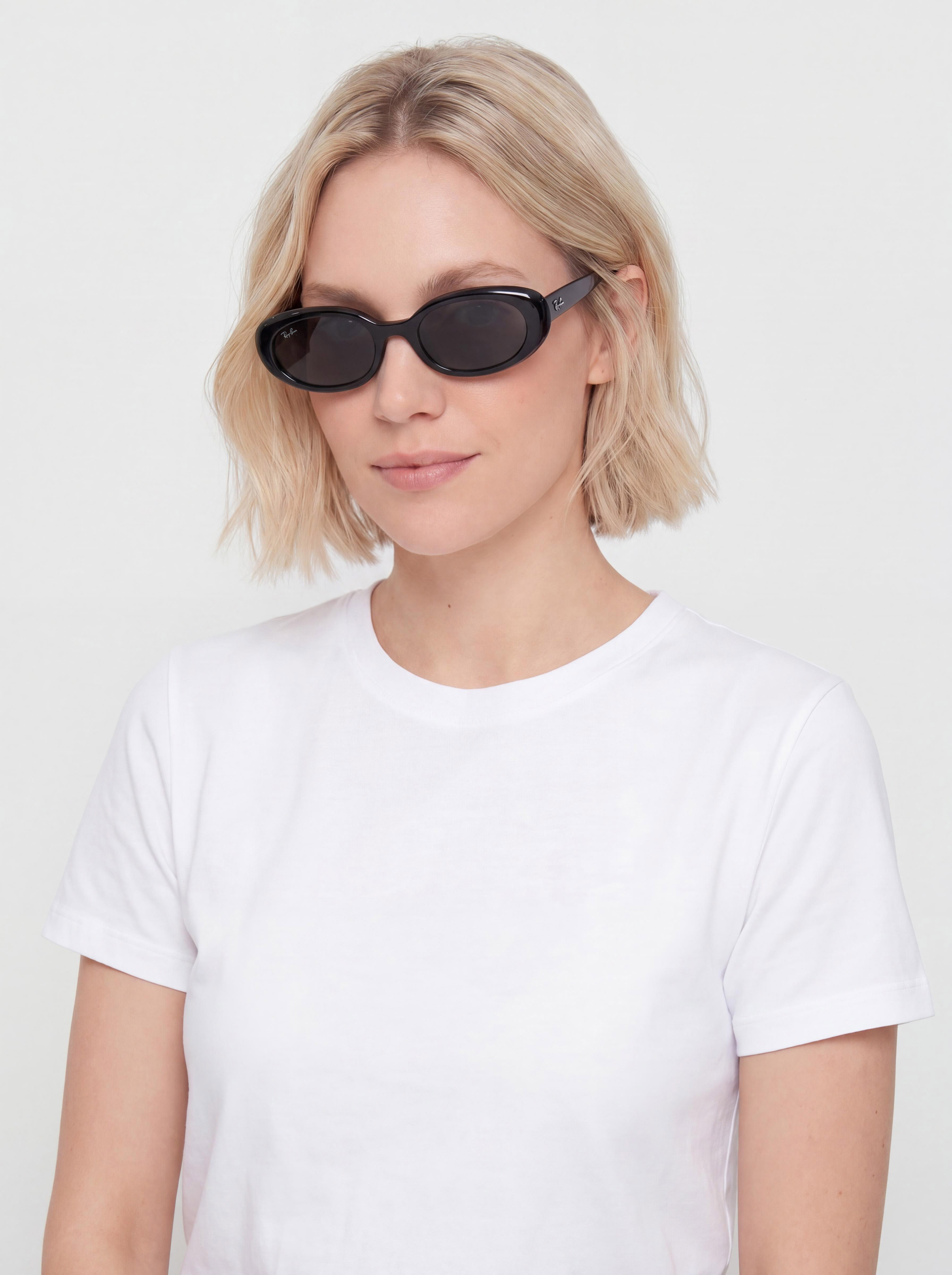 Okulary przeciwsłoneczne Ray-Ban Rb4441D (polerowany czarny/ciemnoszary)