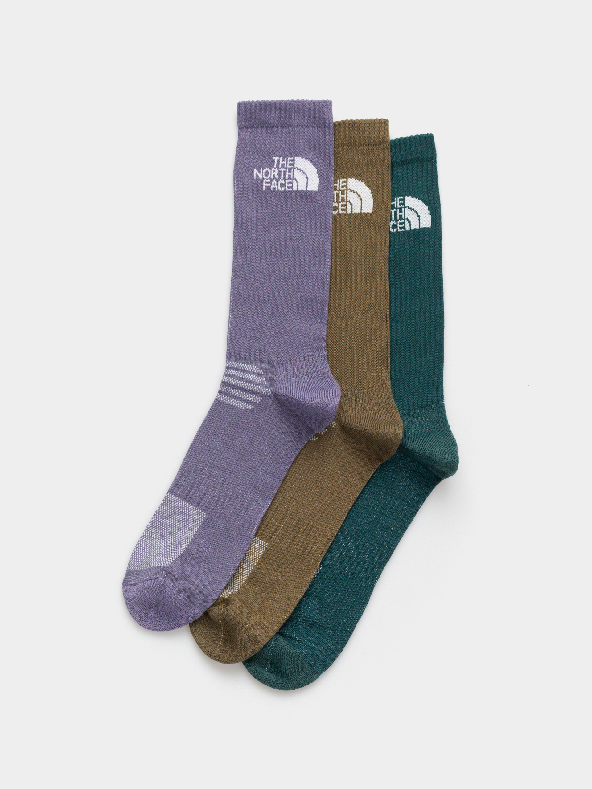 Skarpetki The North Face Multi Sport Cush Crew 3P (grounded plum/caraway s)