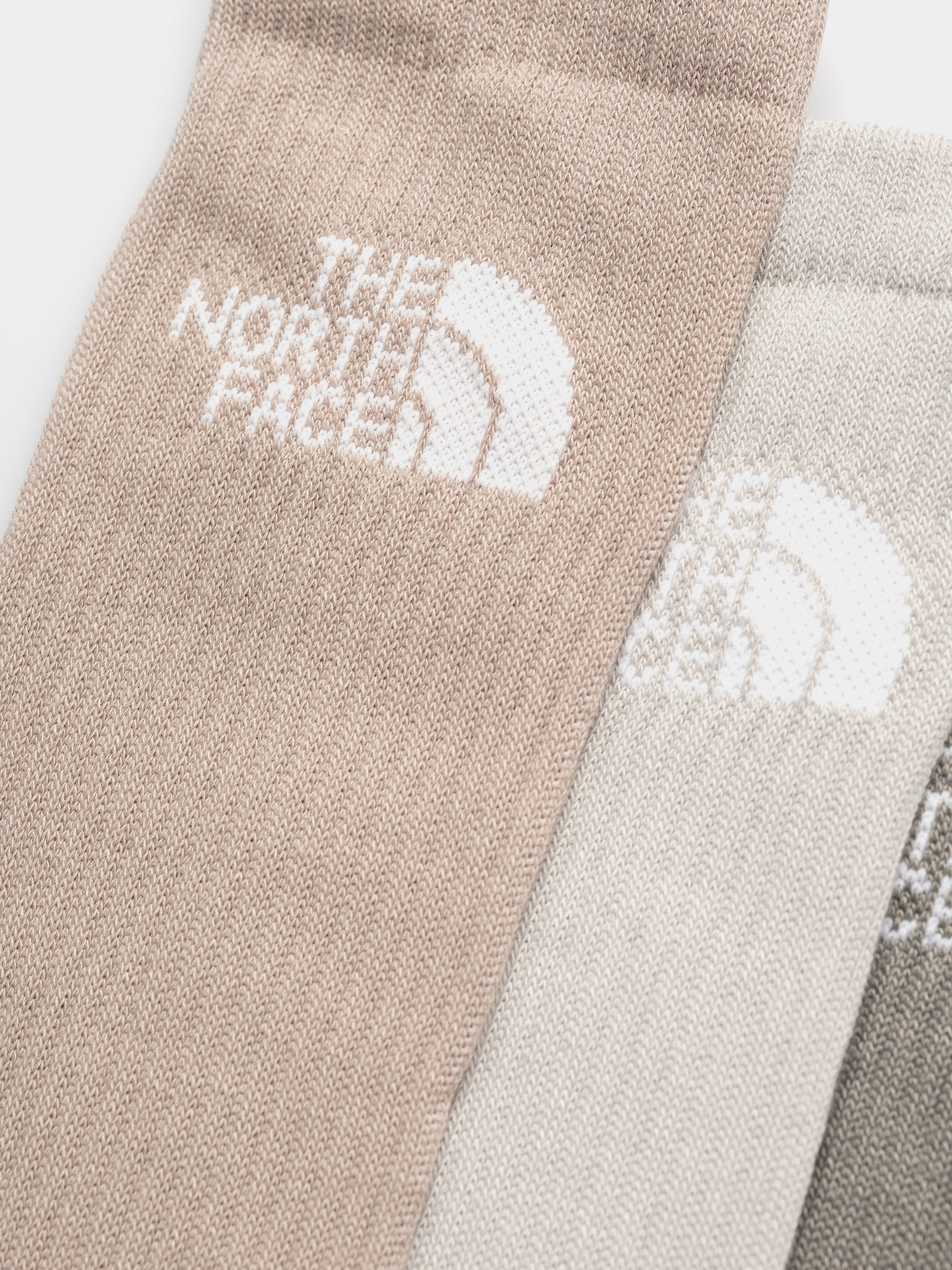 Skarpetki The North Face Multi Sport Cush Crew 3P (stone slab/timeless taupe)