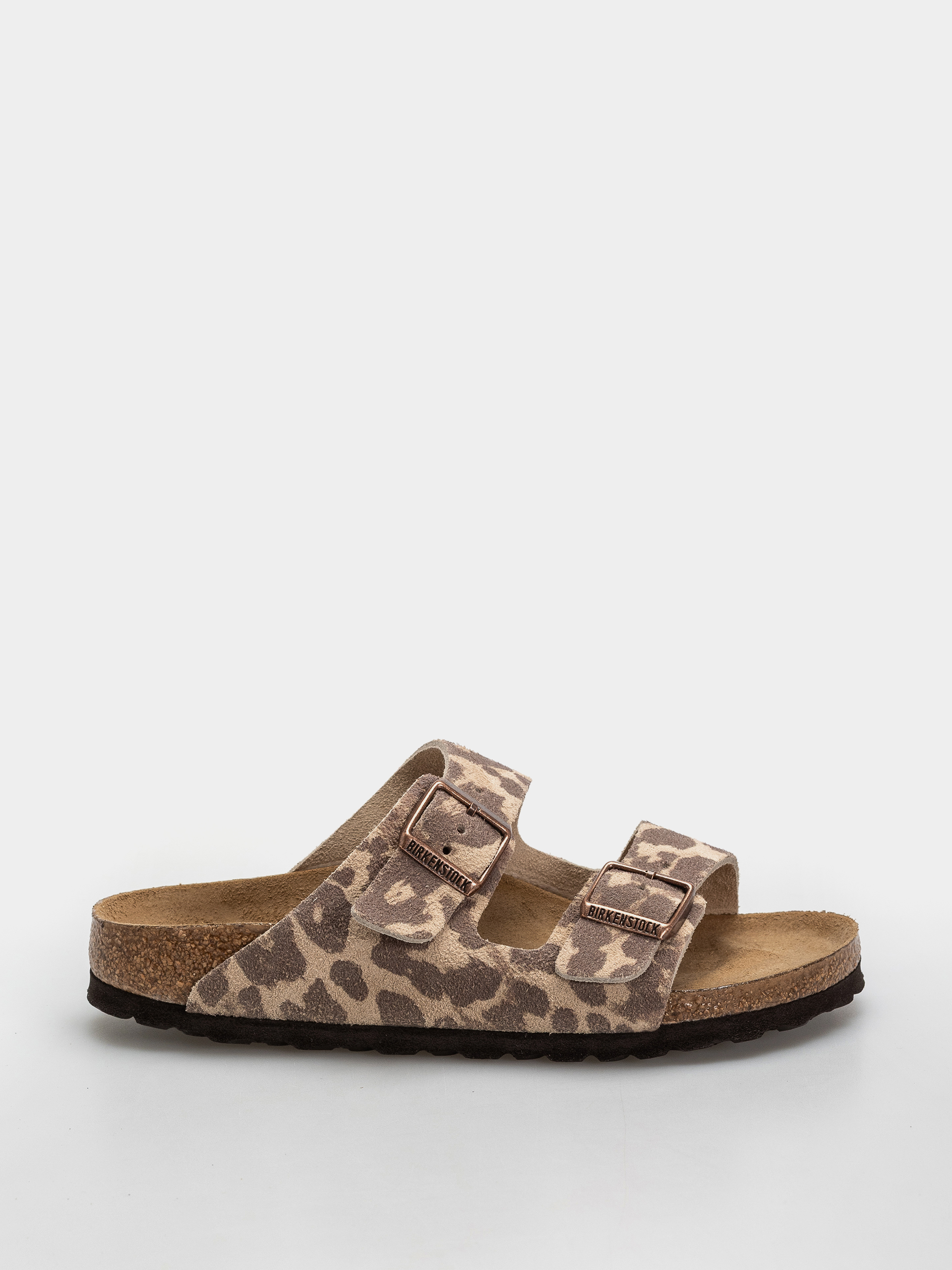Klapki Birkenstock Arizona Suede Leather Narrow (leo sandcastle)