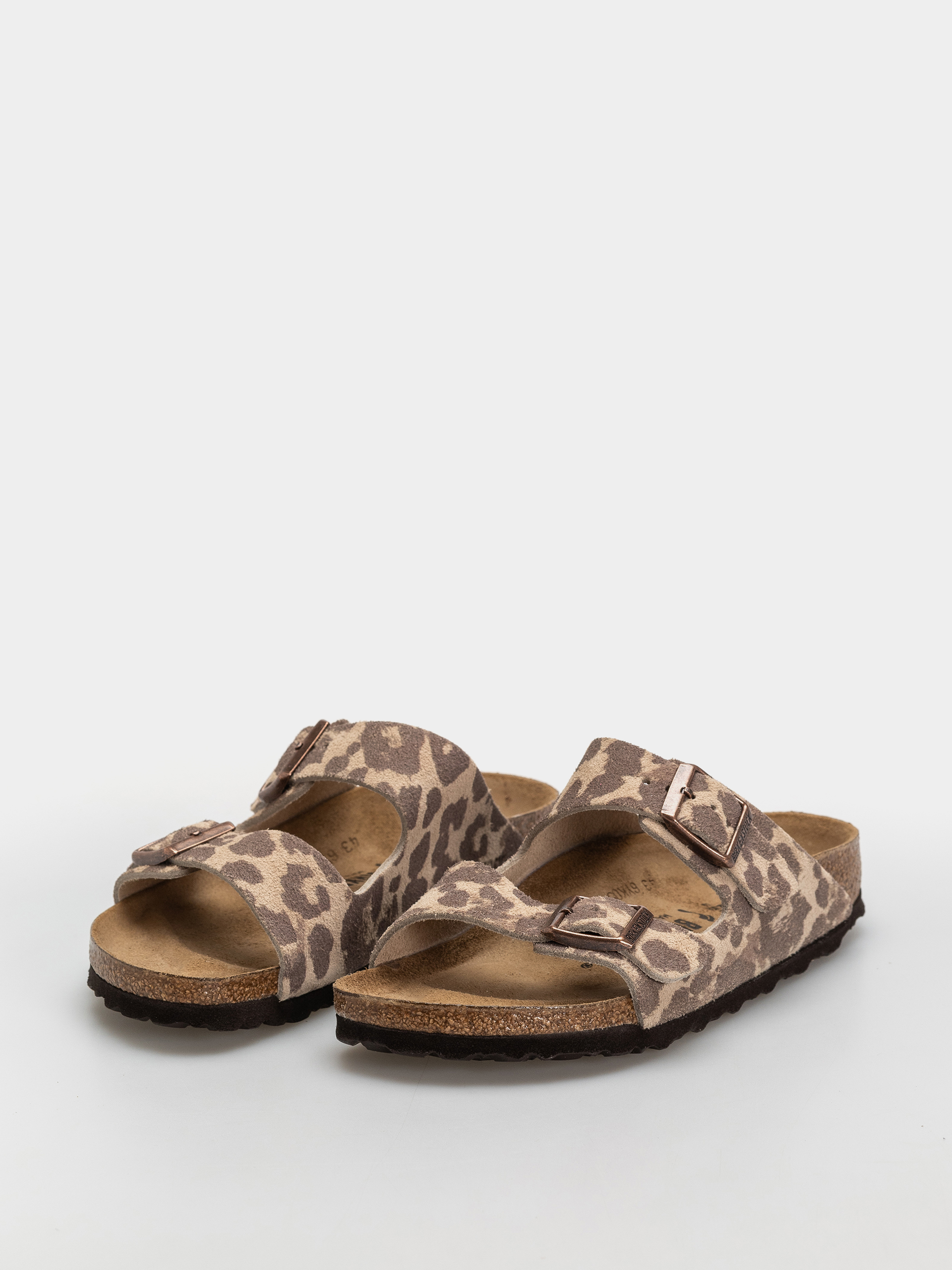 Klapki Birkenstock Arizona Suede Leather Narrow (leo sandcastle)
