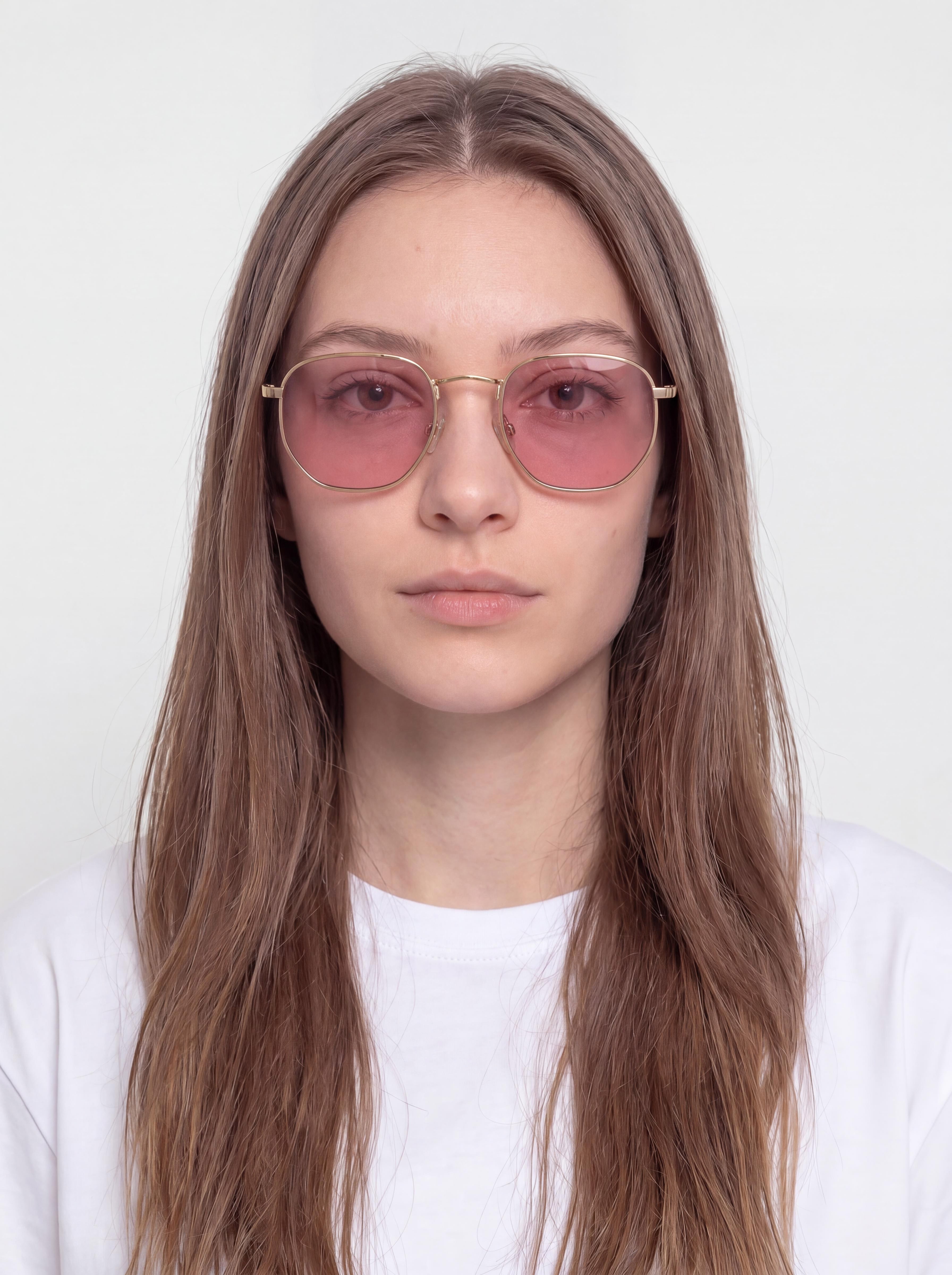 Okulary przeciwsłoneczne Volcom Happening Gloss Gold/Pink (pink)