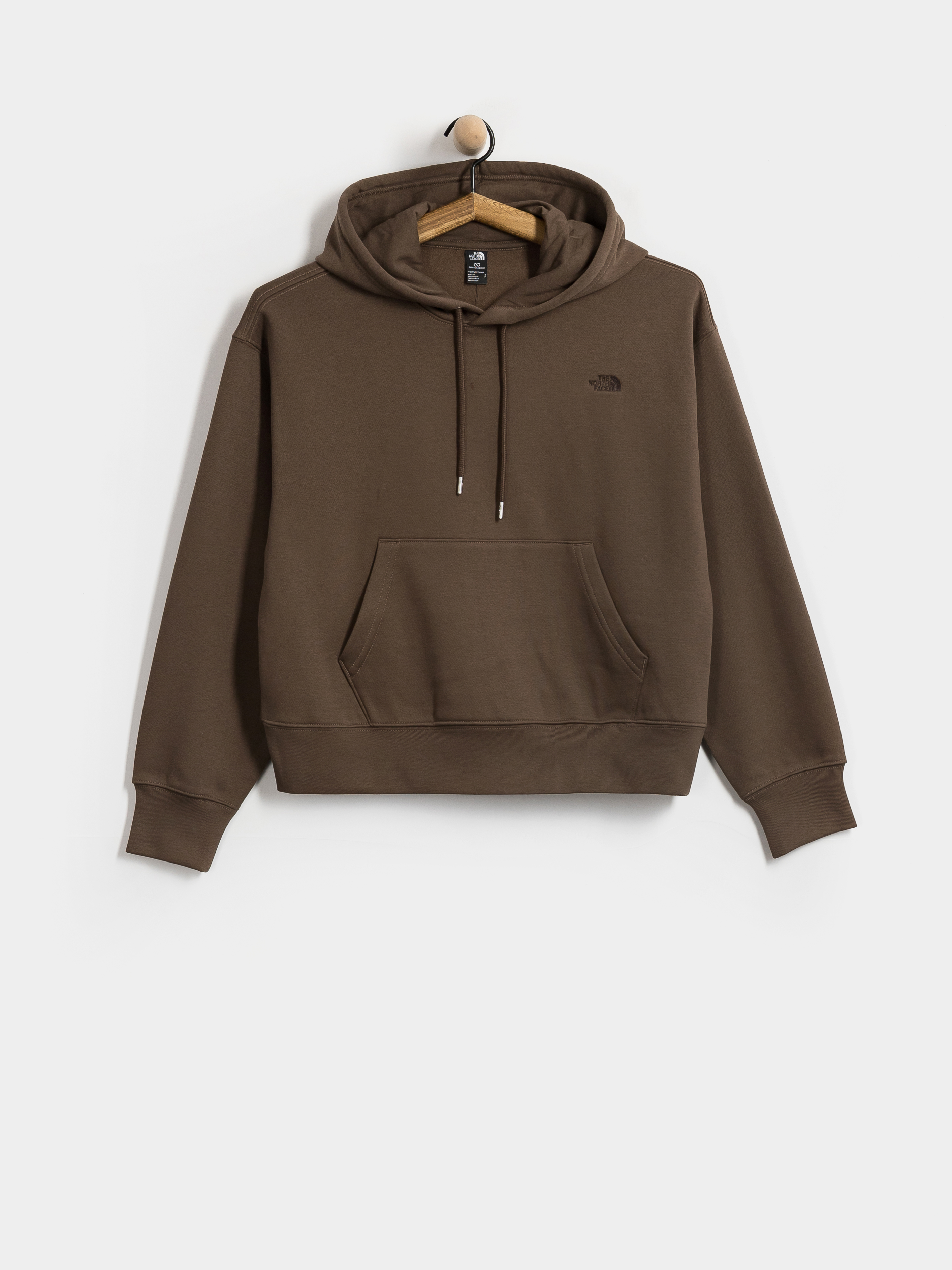 Bluza z kapturem The North Face Essential Simple Dome Boxy HD Wmn (smokey brown)