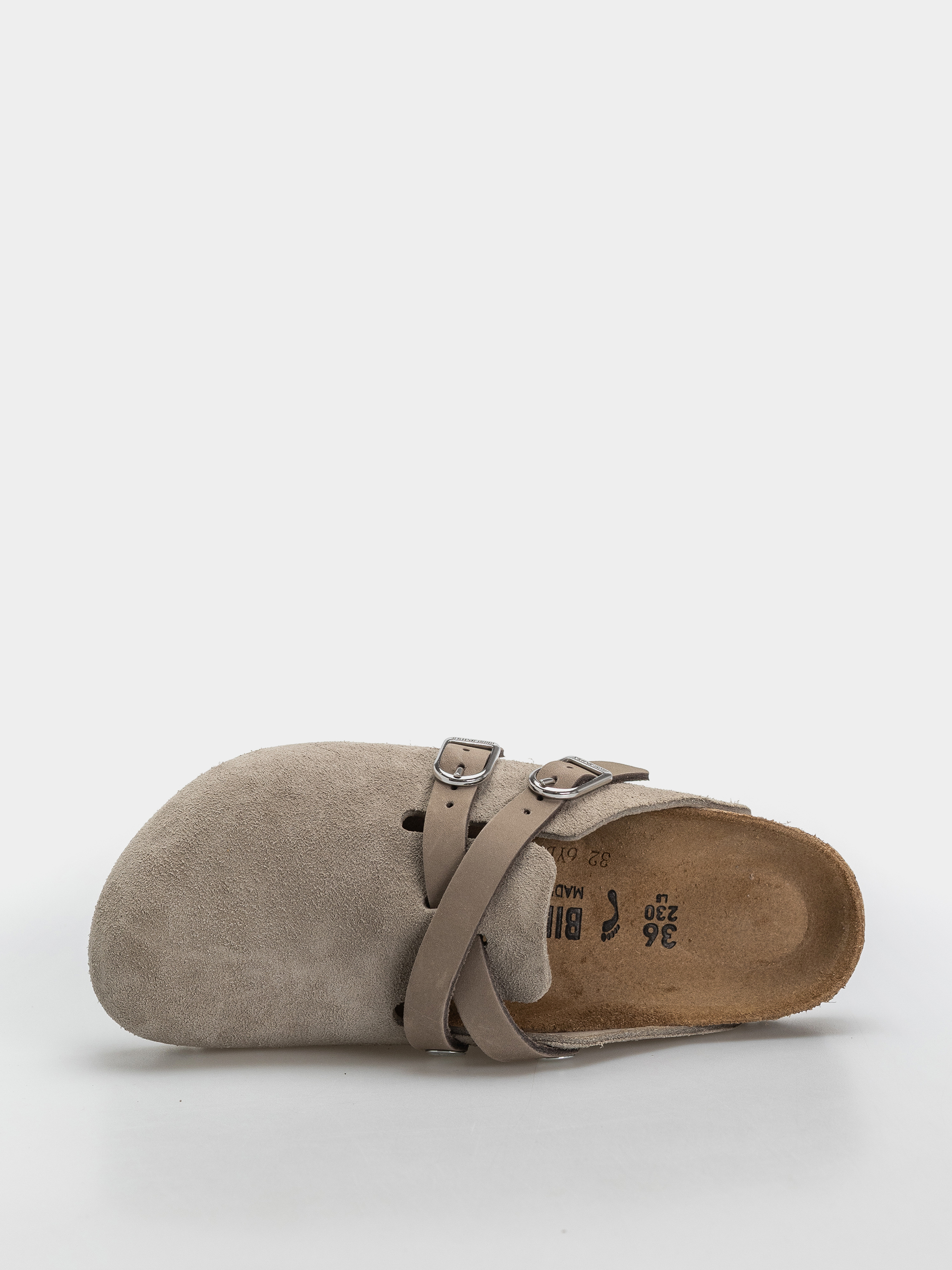 Klapki Birkenstock Blair Suede Leather Narrow Wmn (taupe)