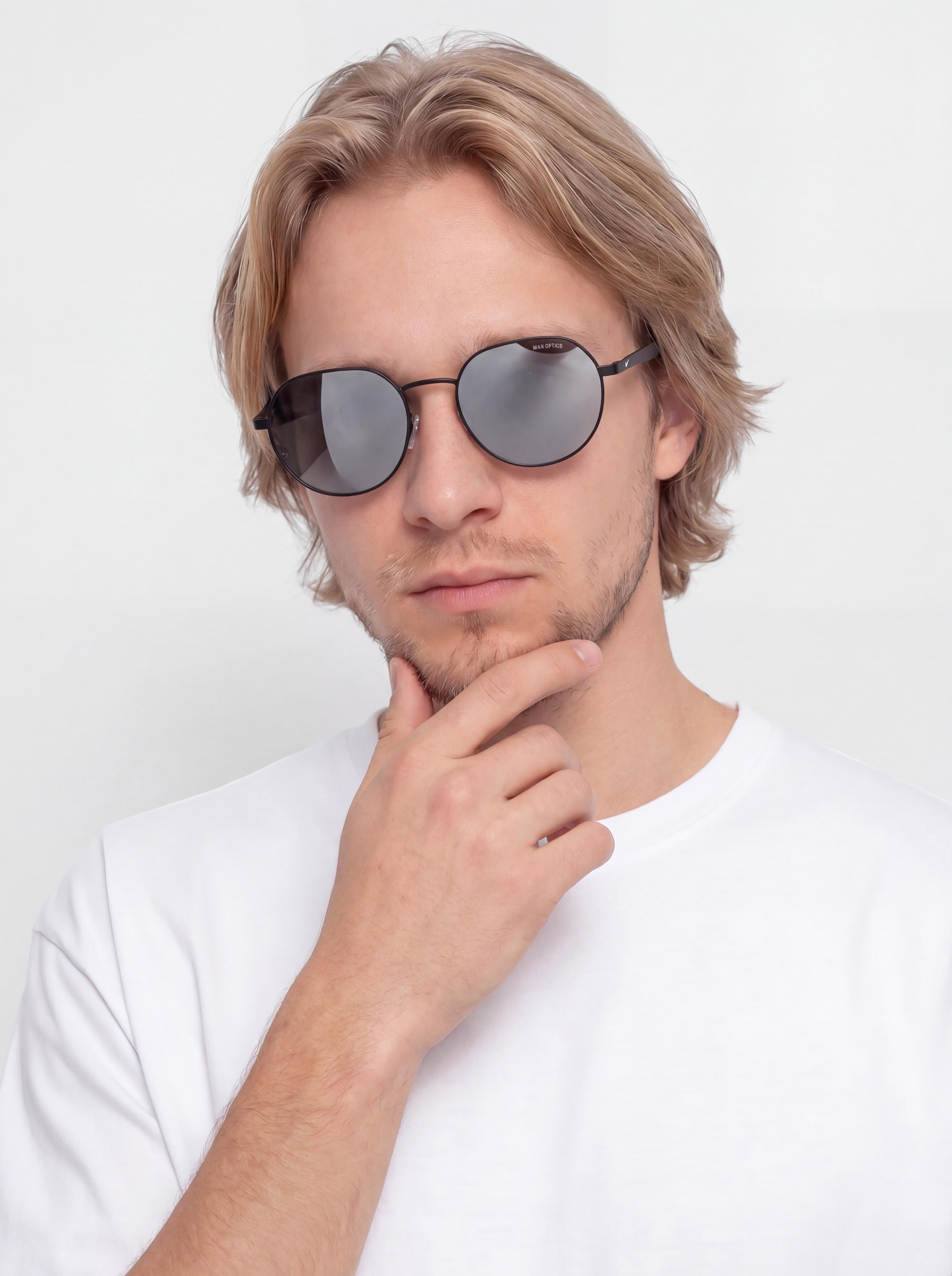 Okulary przeciwsłoneczne Nike Traveler Trend (matte black/chrome mirror)