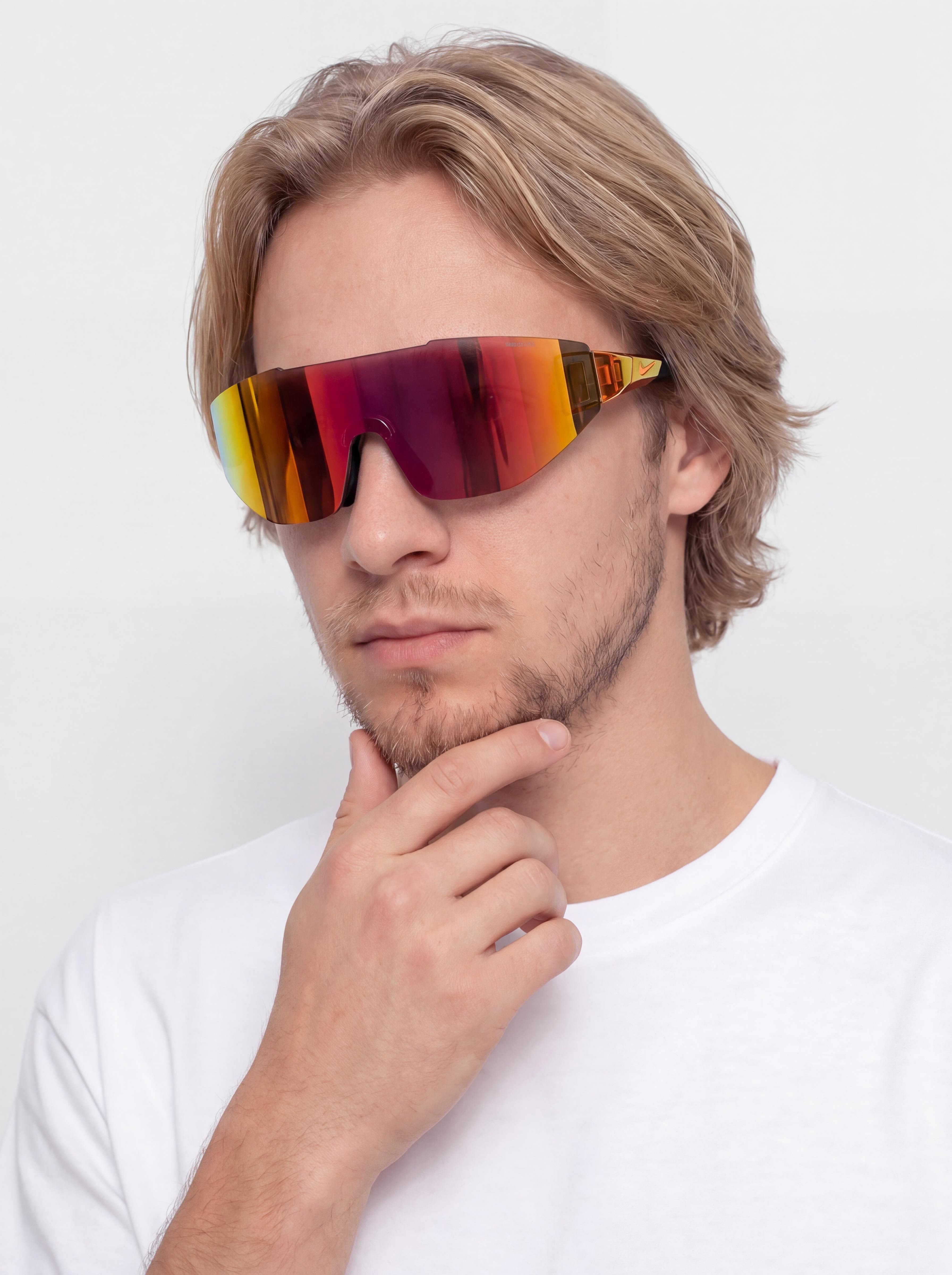 Okulary przeciwsłoneczne Nike Athena Edge (black/orange mirror)