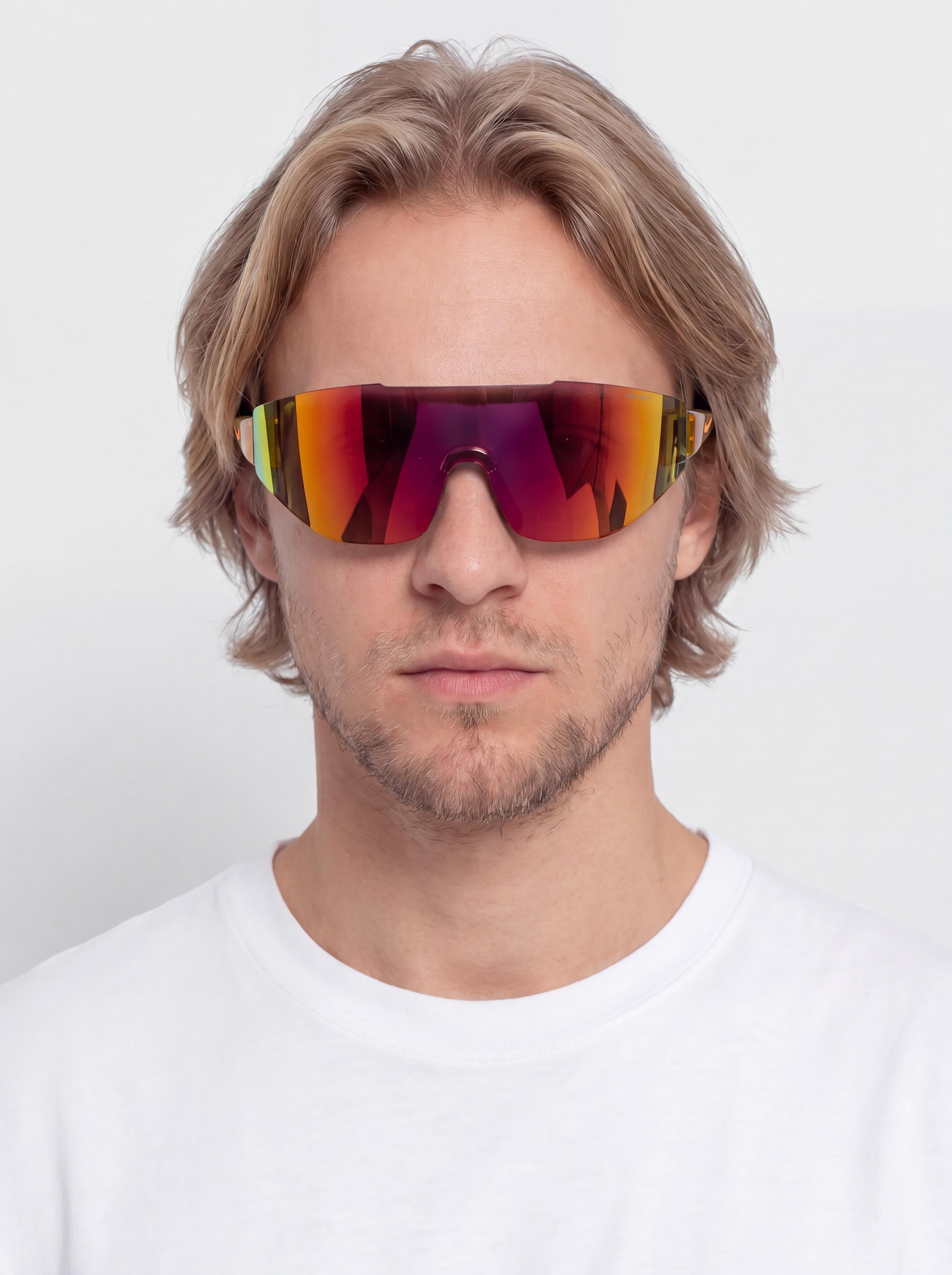 Okulary przeciwsłoneczne Nike Athena Edge (black/orange mirror)