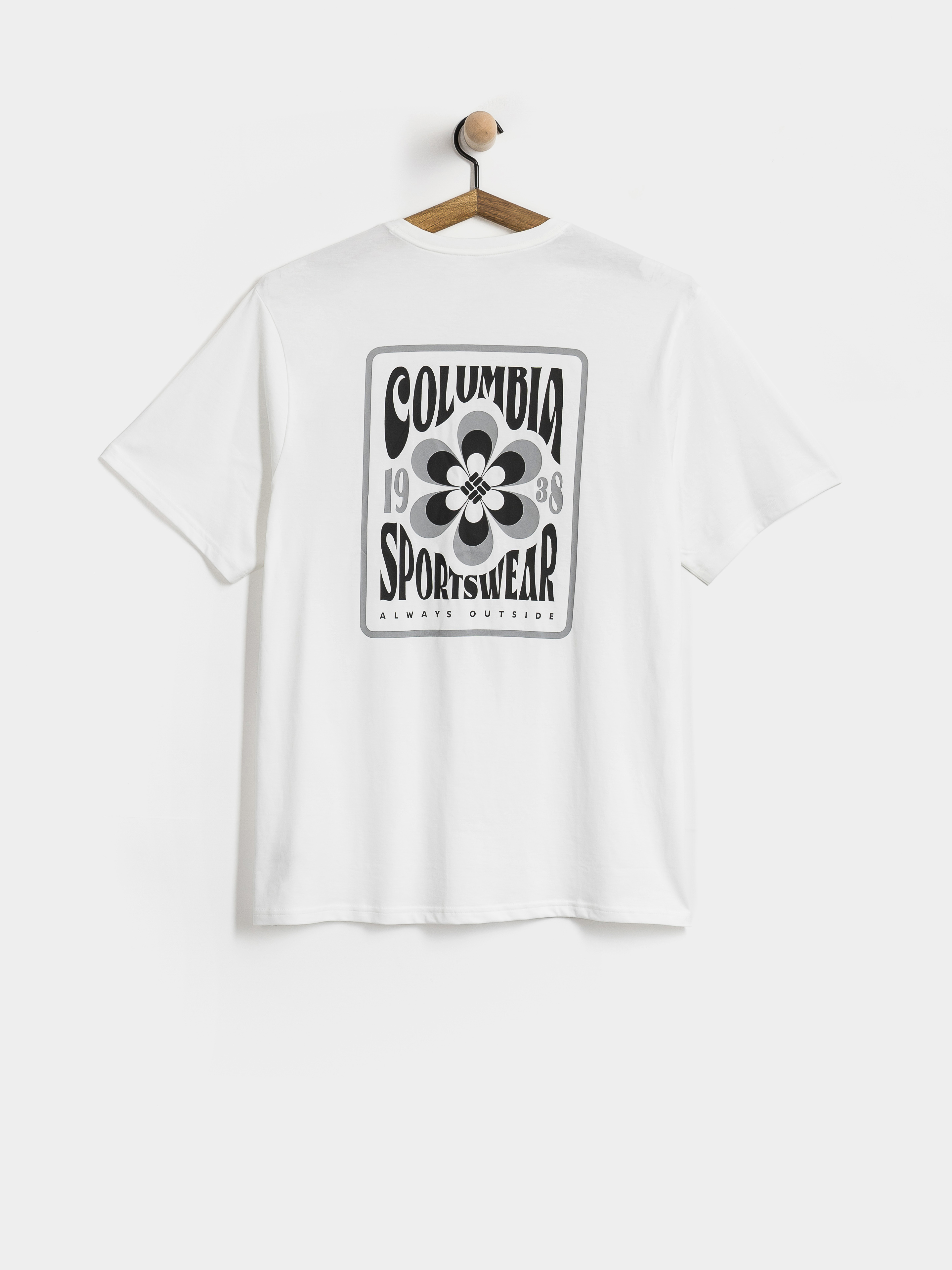 T-shirt Columbia CSC Outdoor Back Graphic (white/flower power badge)