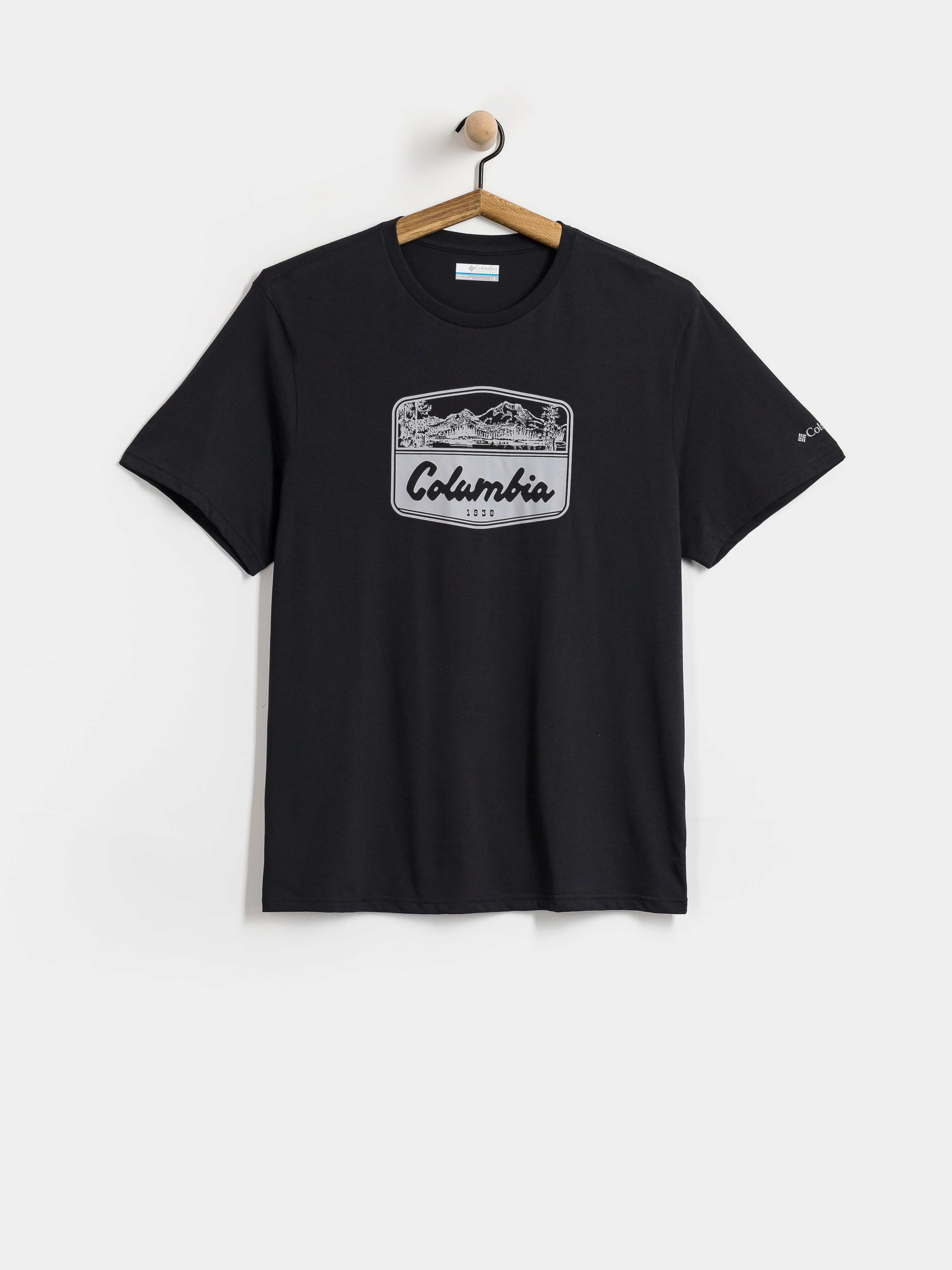 T-shirt Columbia CSC Seasonal Graphic (black/hex woodblock badge)