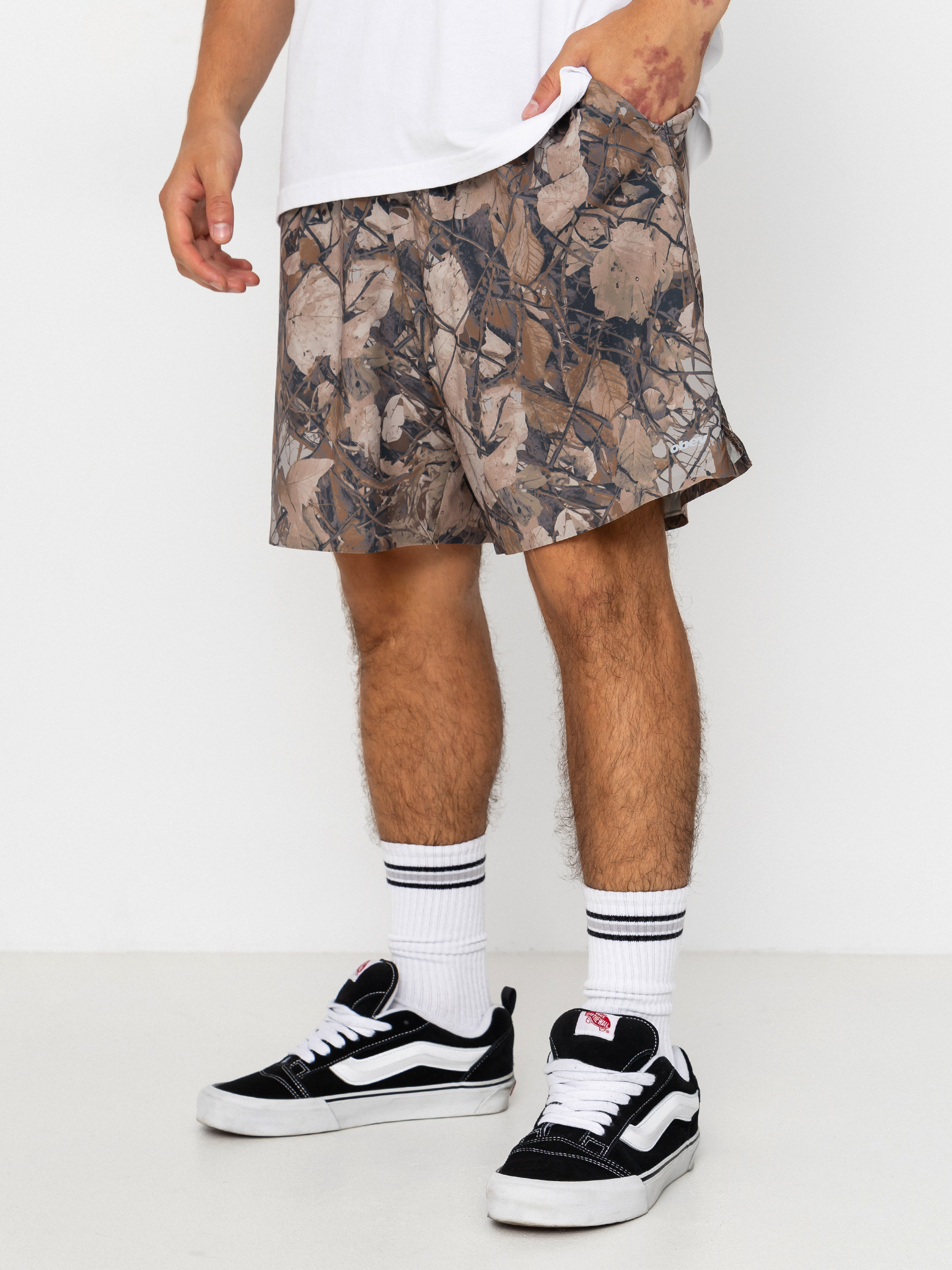 Szorty OBEY Travel (fence camo)