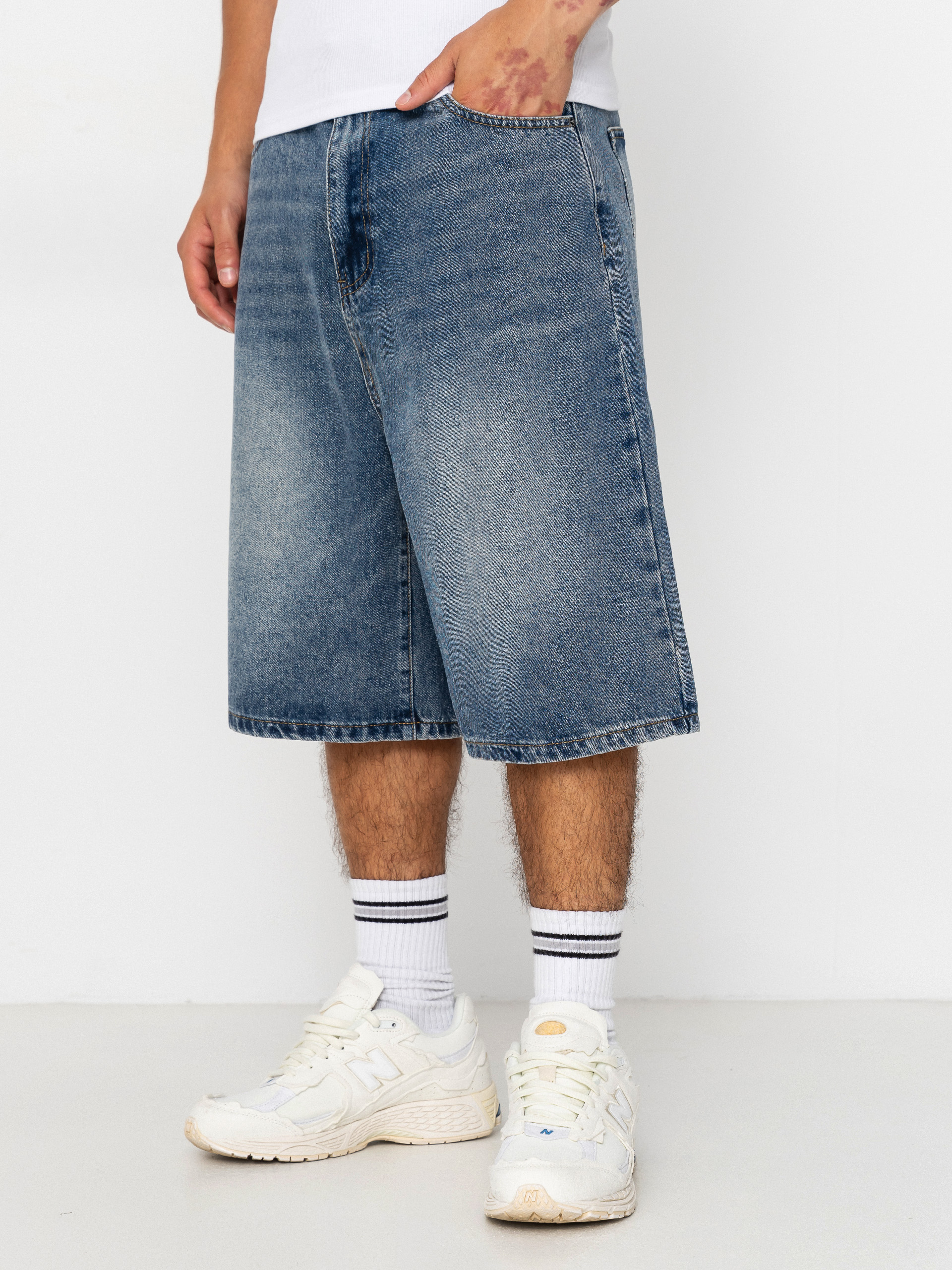 Szorty Wasted Paris Faded Casper (vintage blue)