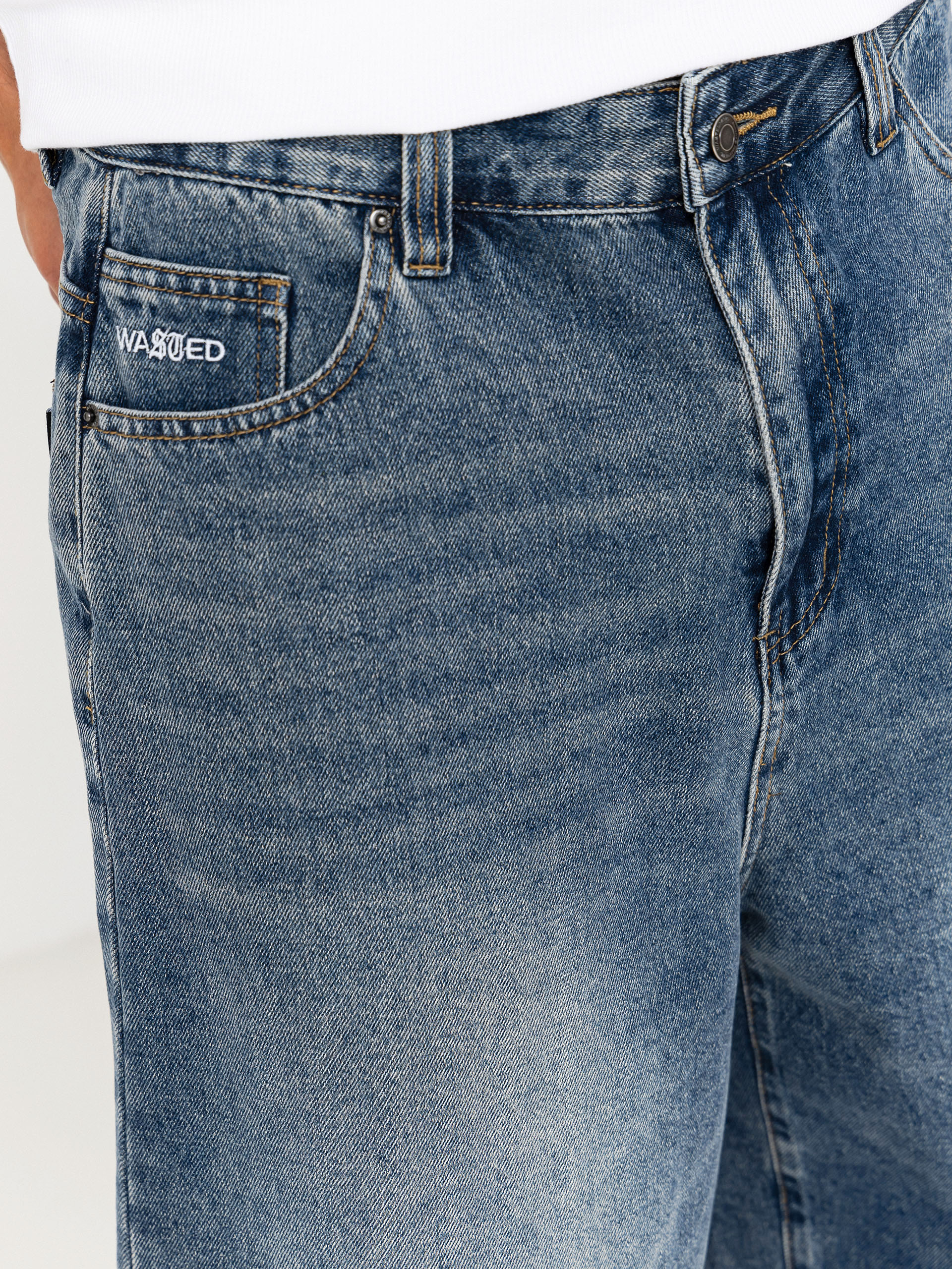 Szorty Wasted Paris Faded Casper (vintage blue)