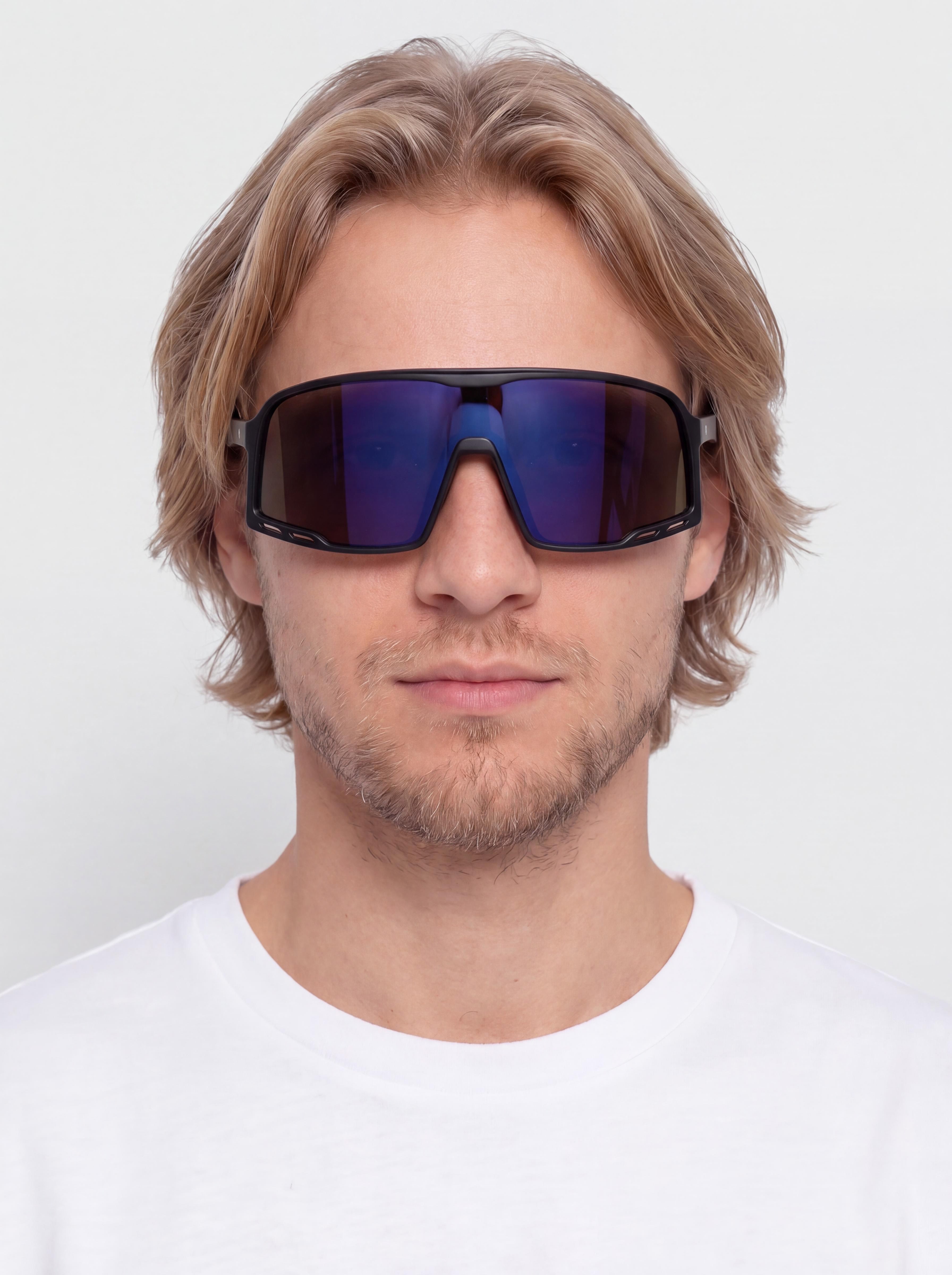 Okulary przeciwsu0142oneczne CHPO Henrik (matte black/purple mirror)