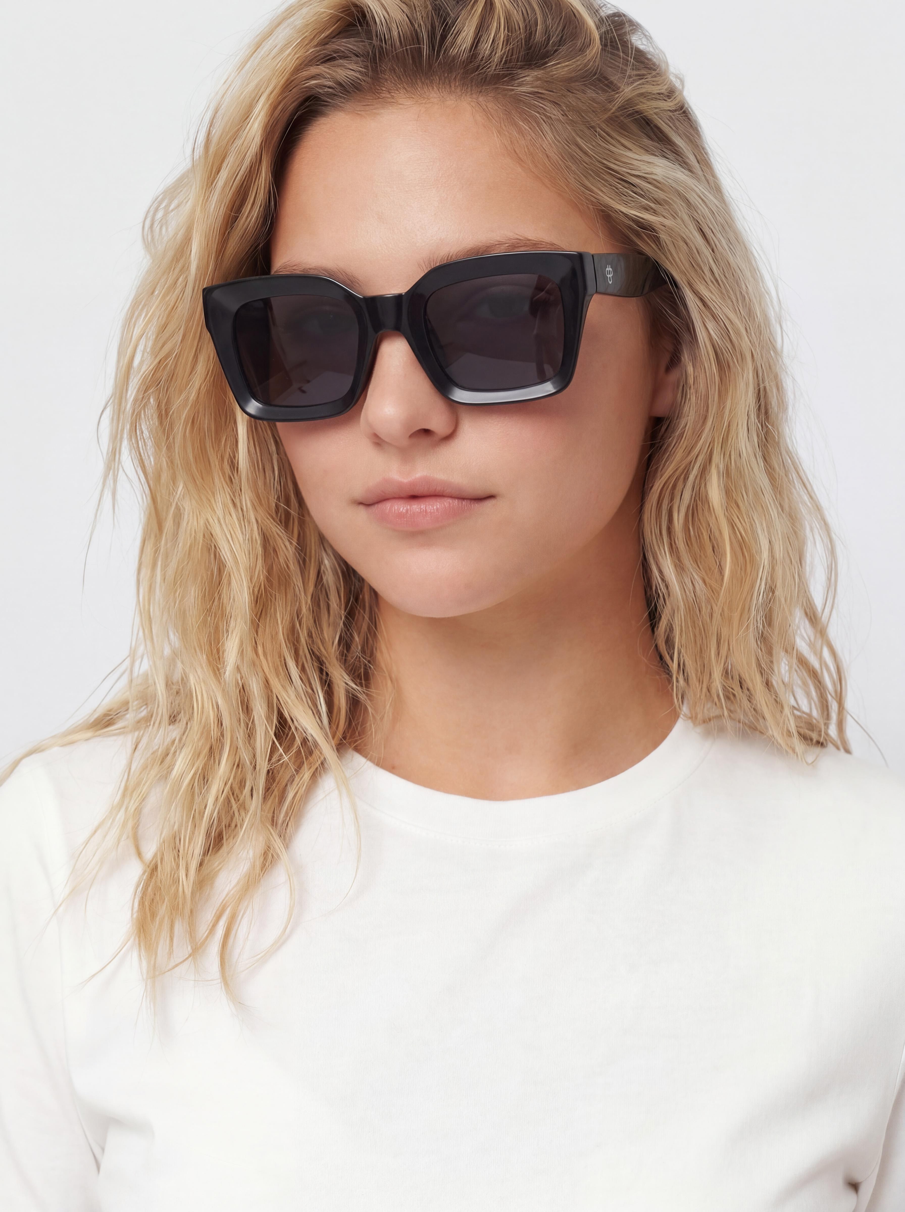 Okulary przeciwsu0142oneczne CHPO Anna (matte black/black)
