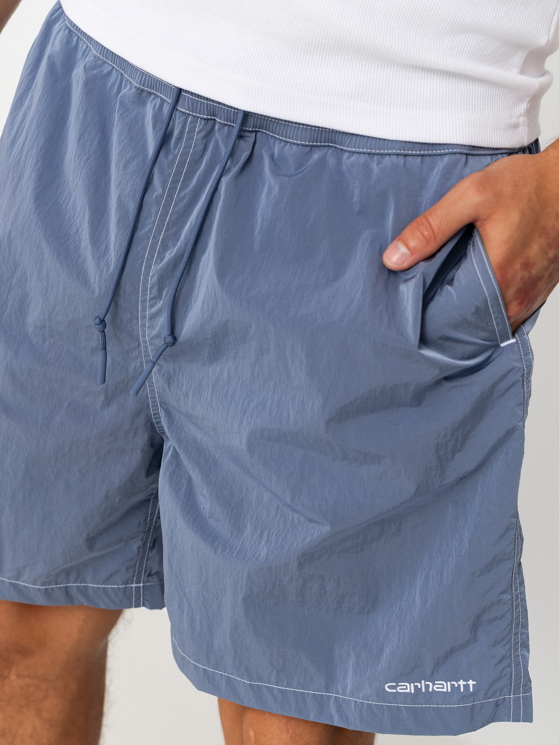 Szorty Carhartt WIP Canby Swim (gentle blue/white)