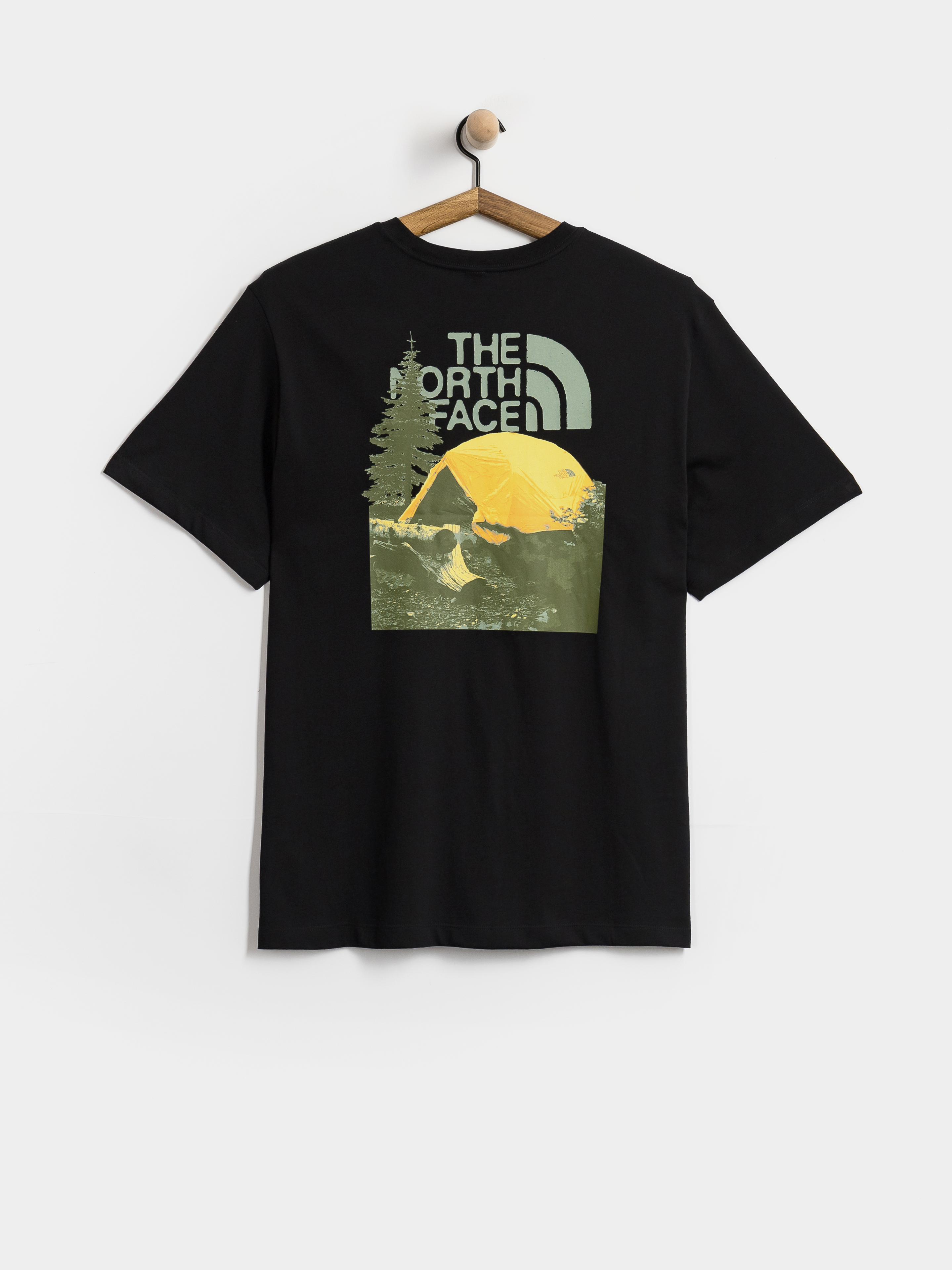 T-shirt The North Face Pitch A Tent Relaxed (tnf black)