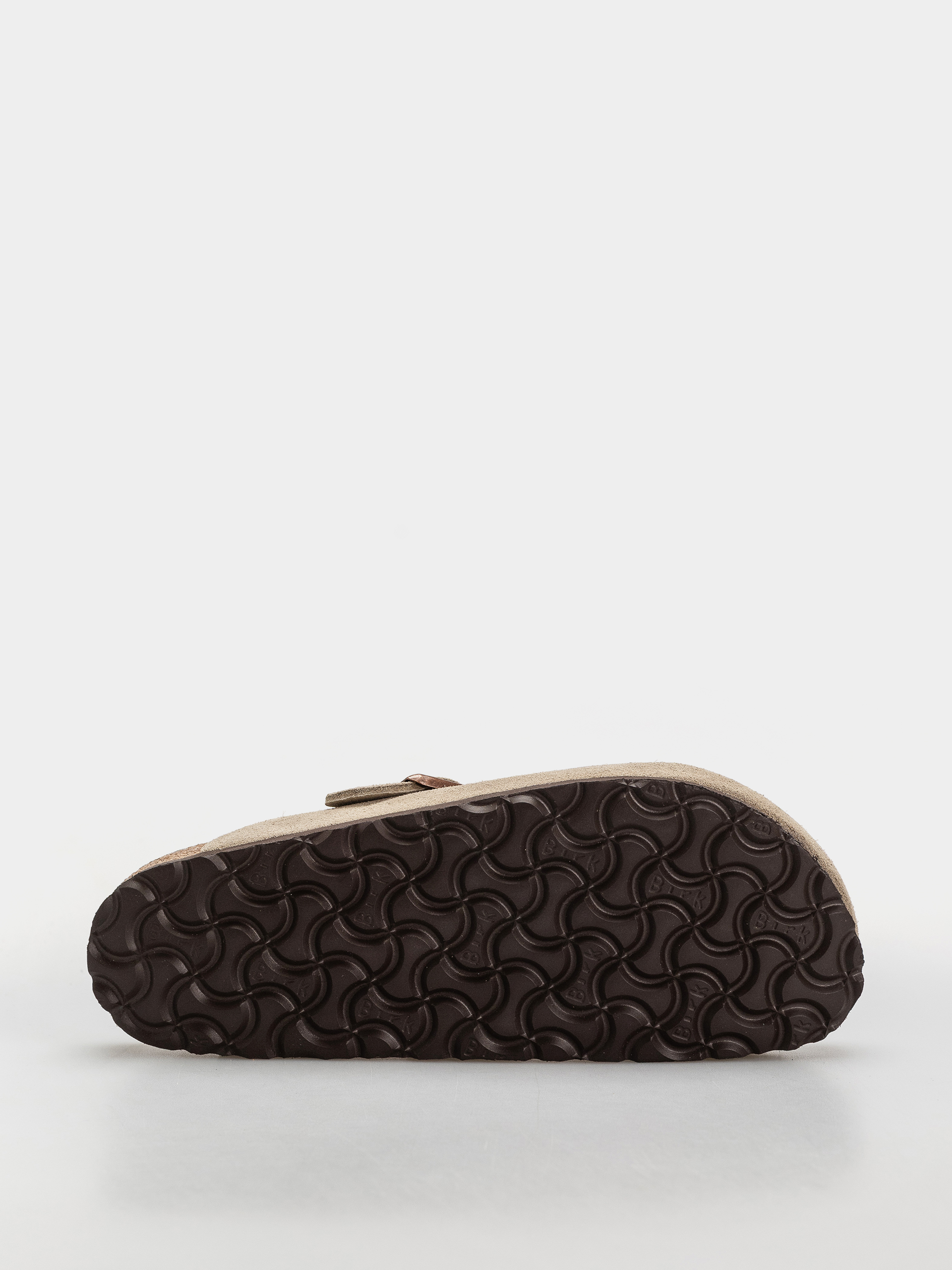 Klapki Birkenstock Boston Soft Footbed Suede Leather Narrow (taupe)