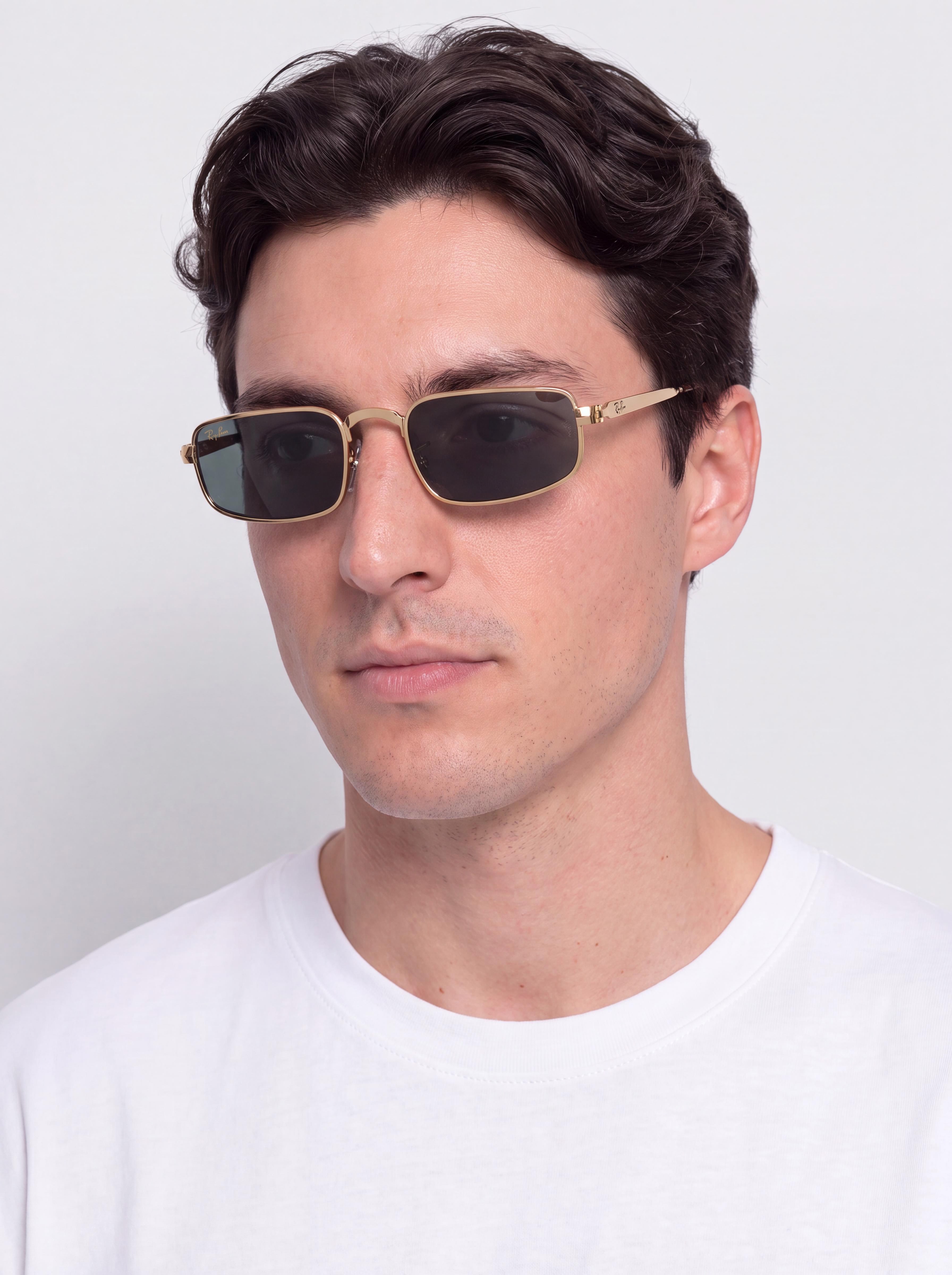 Okulary przeciwsu0142oneczne Ray-Ban Rb3927 By A$Ap Rocky (polerowany zu0142oto arista/niebieski)