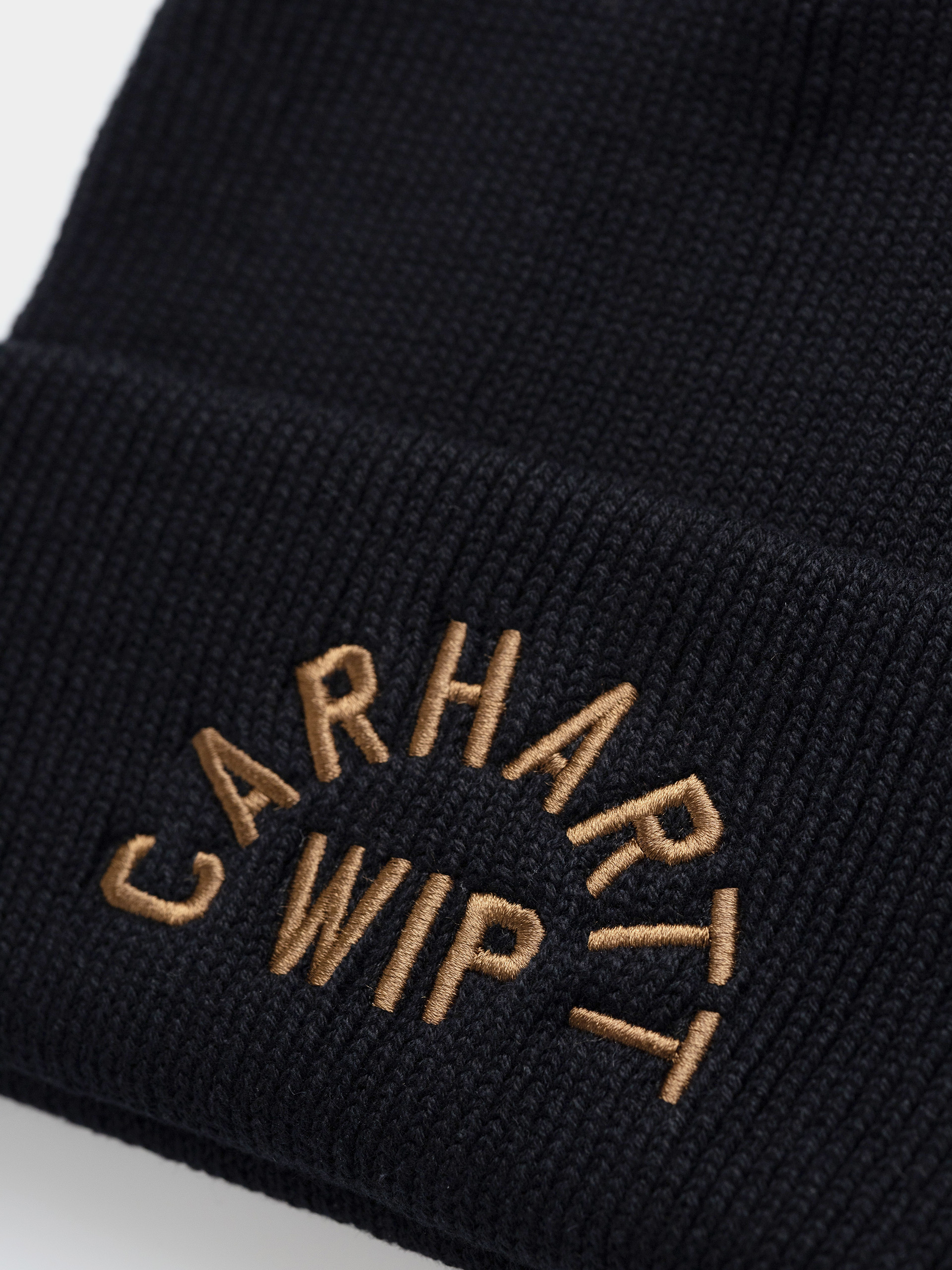 Czapka zimowa Carhartt WIP Arch Script (black/wip h brown)