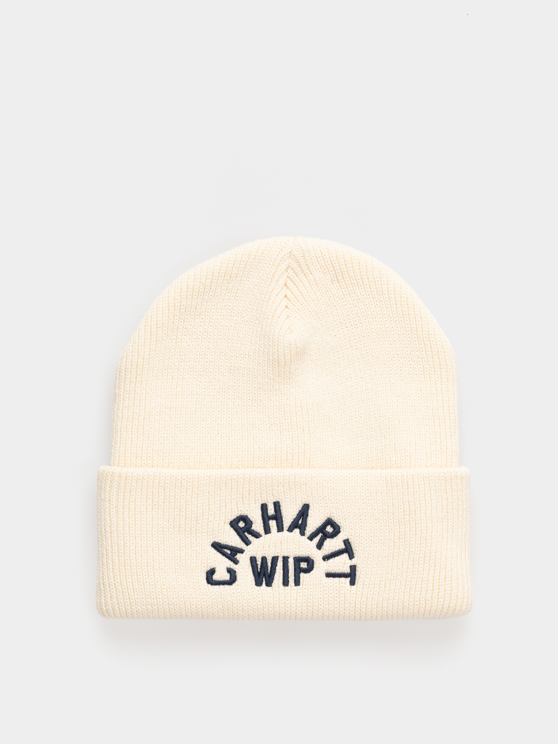 Czapka zimowa Carhartt WIP Arch Script (natural/dark navy)