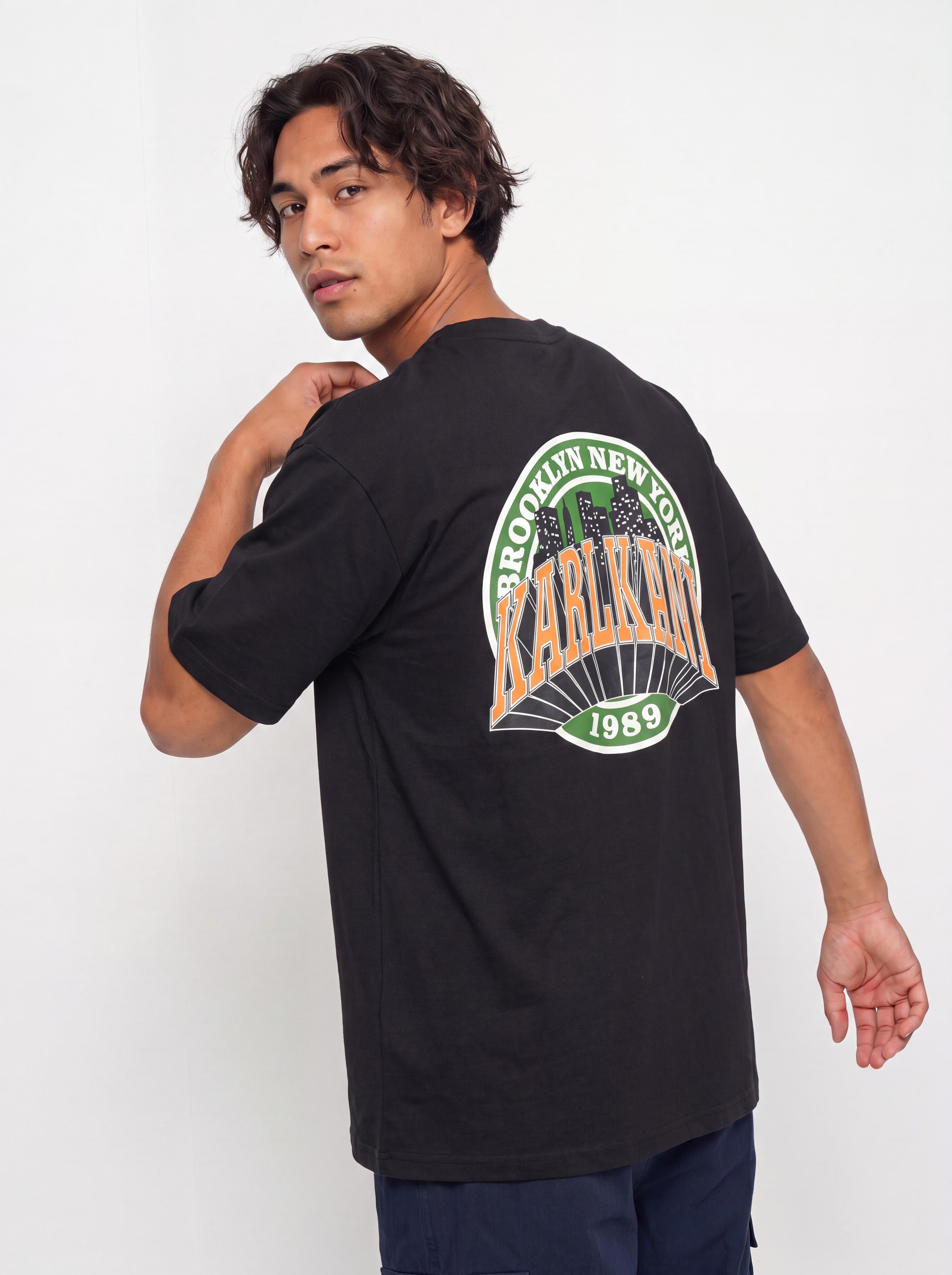 T-shirt Karl Kani Signature Oversized (black)