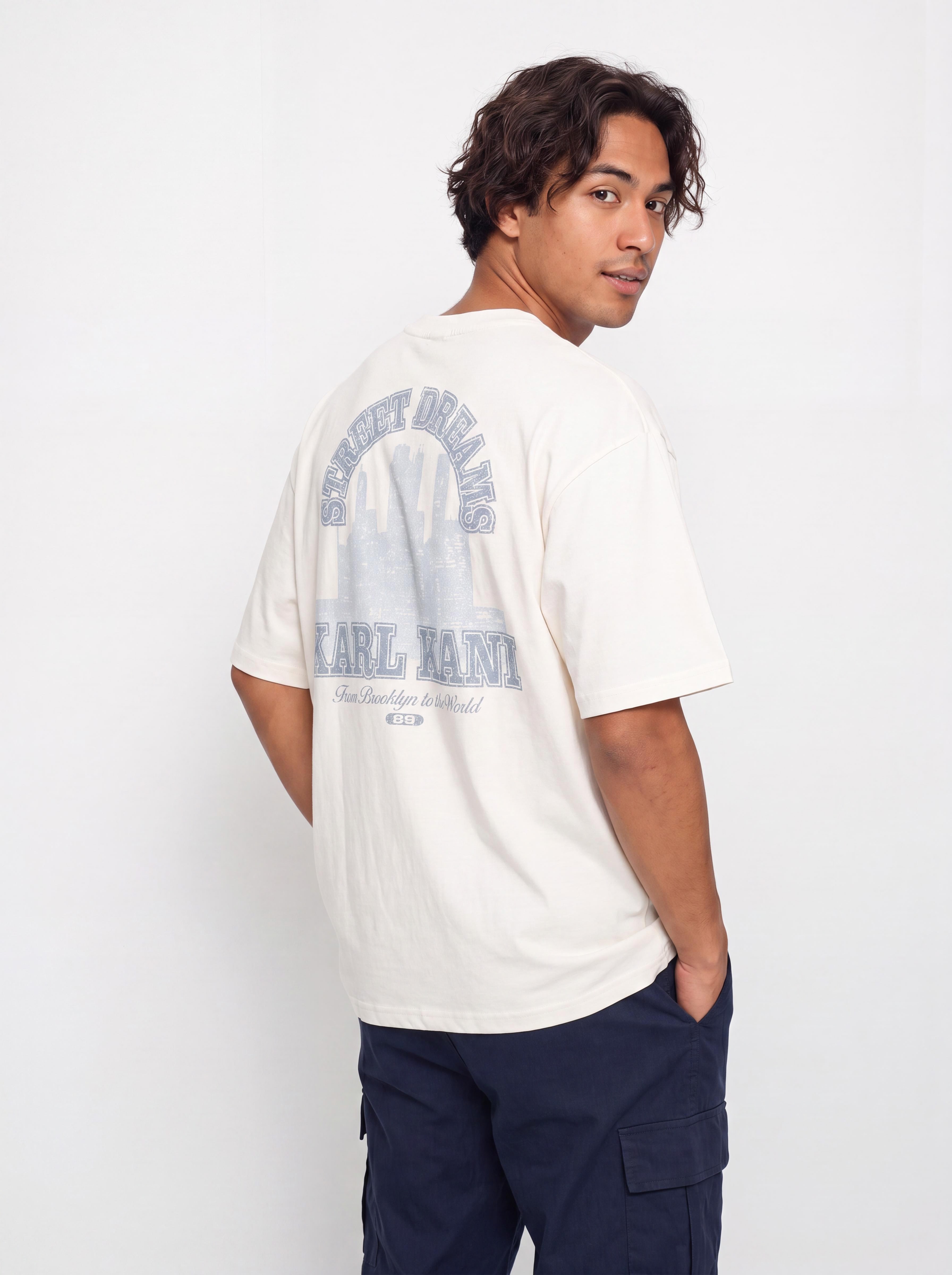 T-shirt Karl Kani Signature Oversized (white)