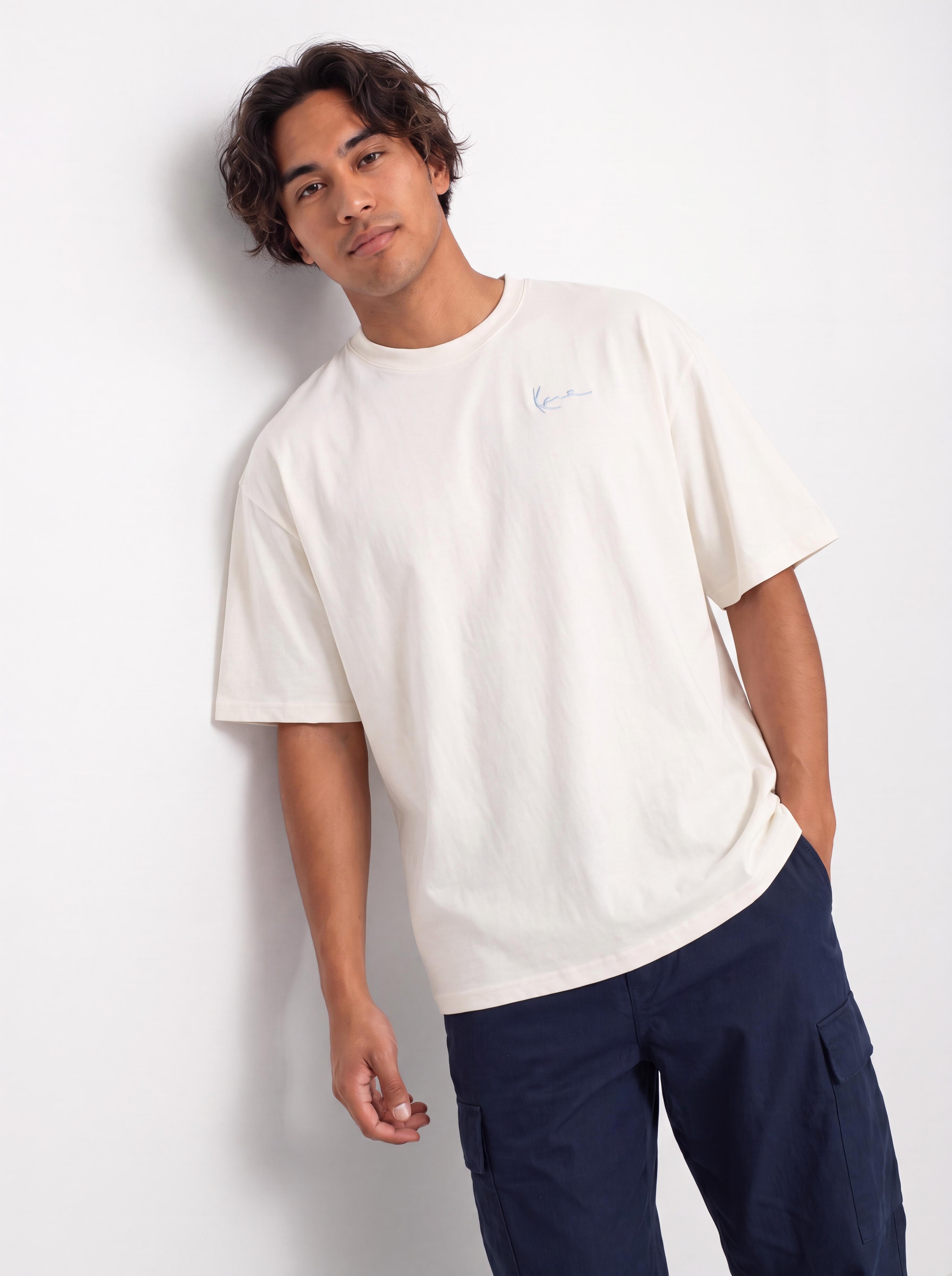 T-shirt Karl Kani Signature Oversized (white)