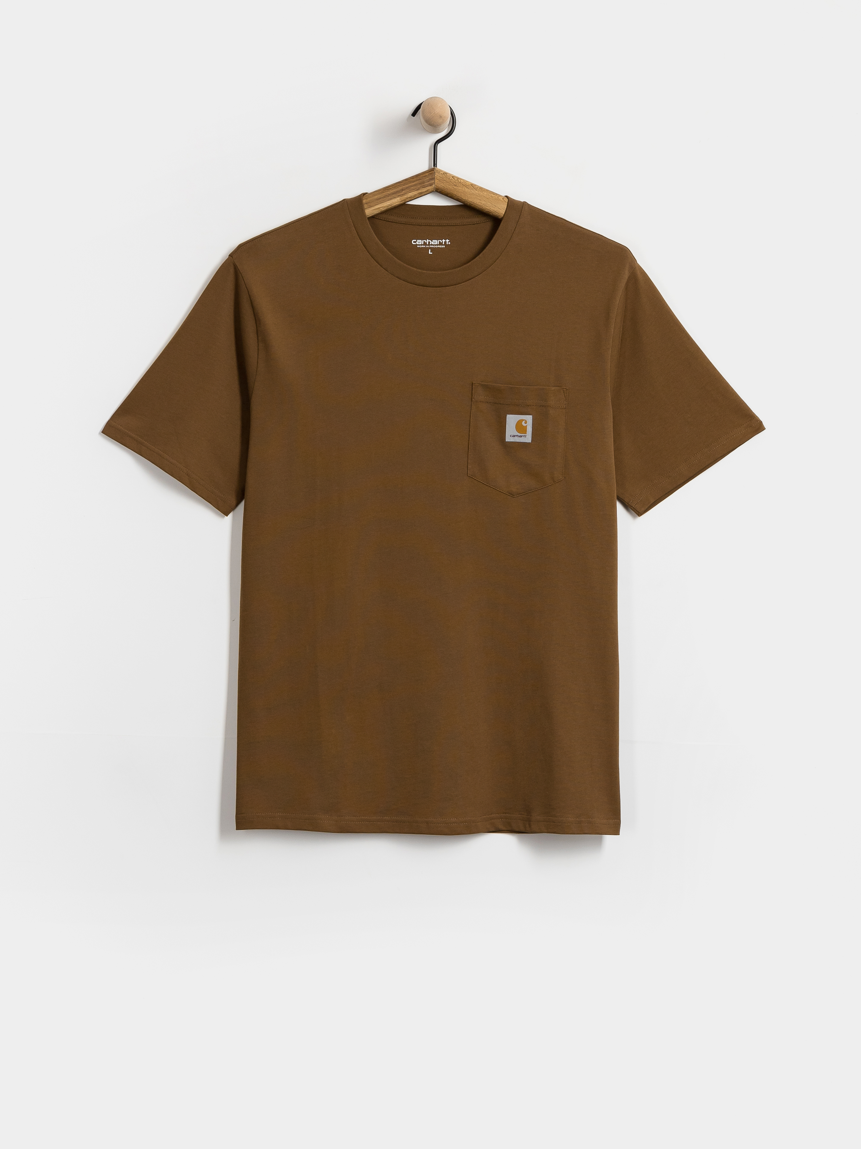 T-shirt Carhartt WIP Pocket (wip h brown)