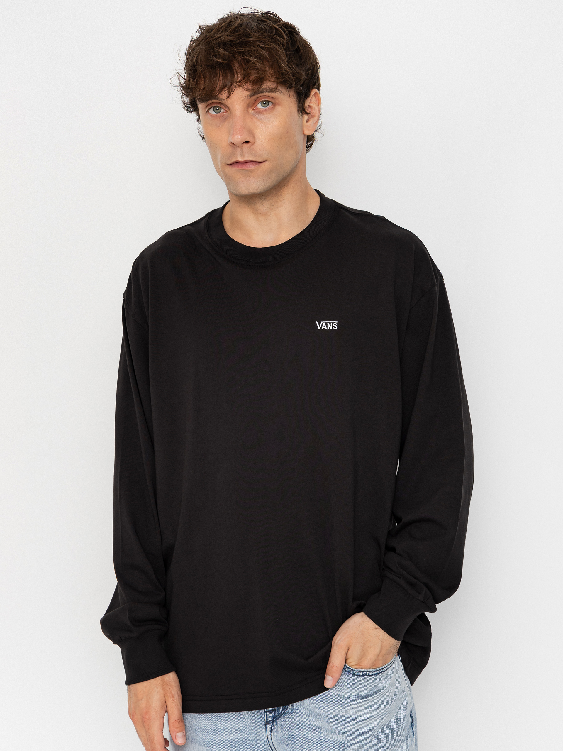 Longsleeve Vans Left Chest II Loose (black)