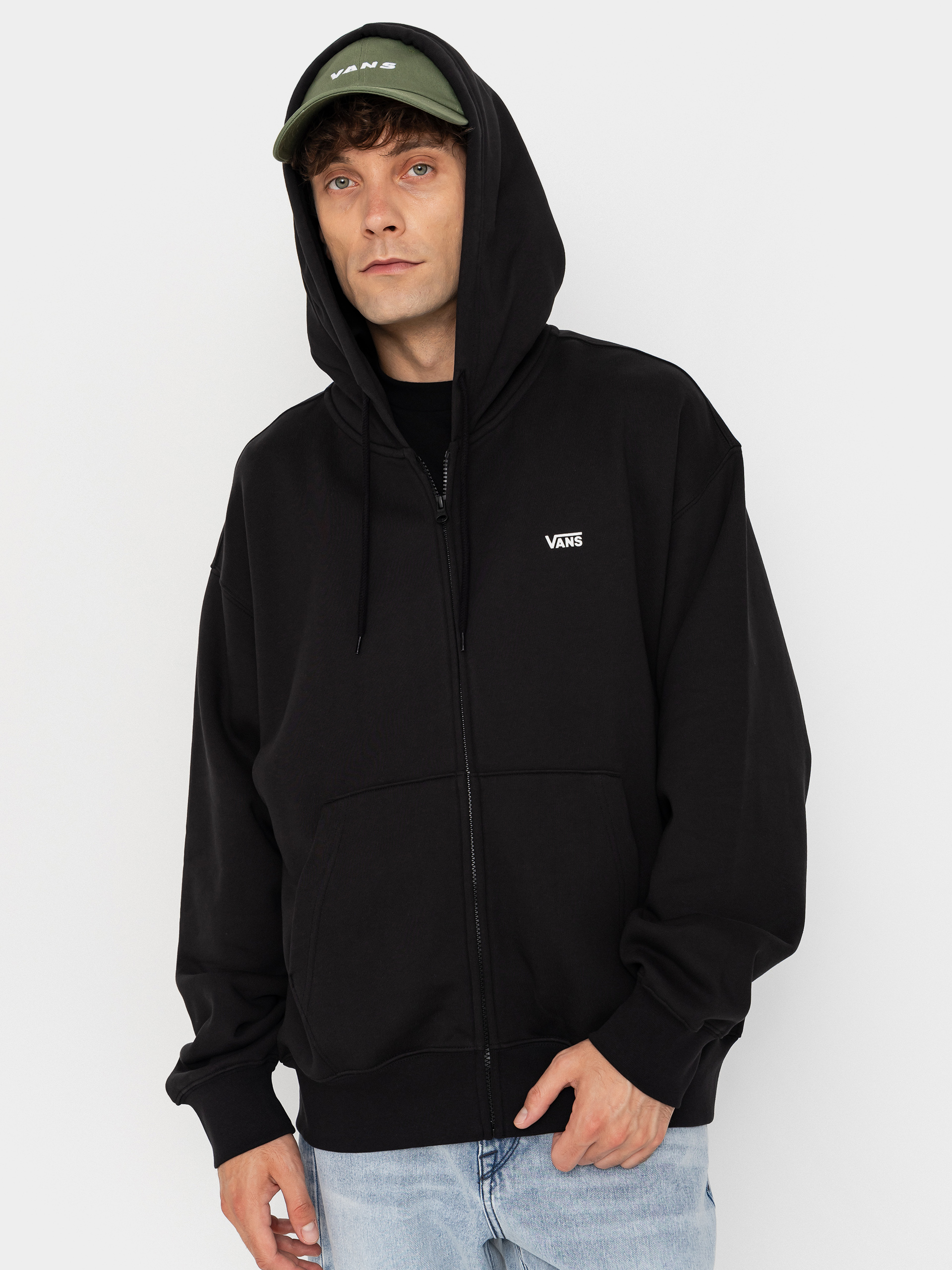 Bluza z kapturem Vans Left Chest ZHD (black)