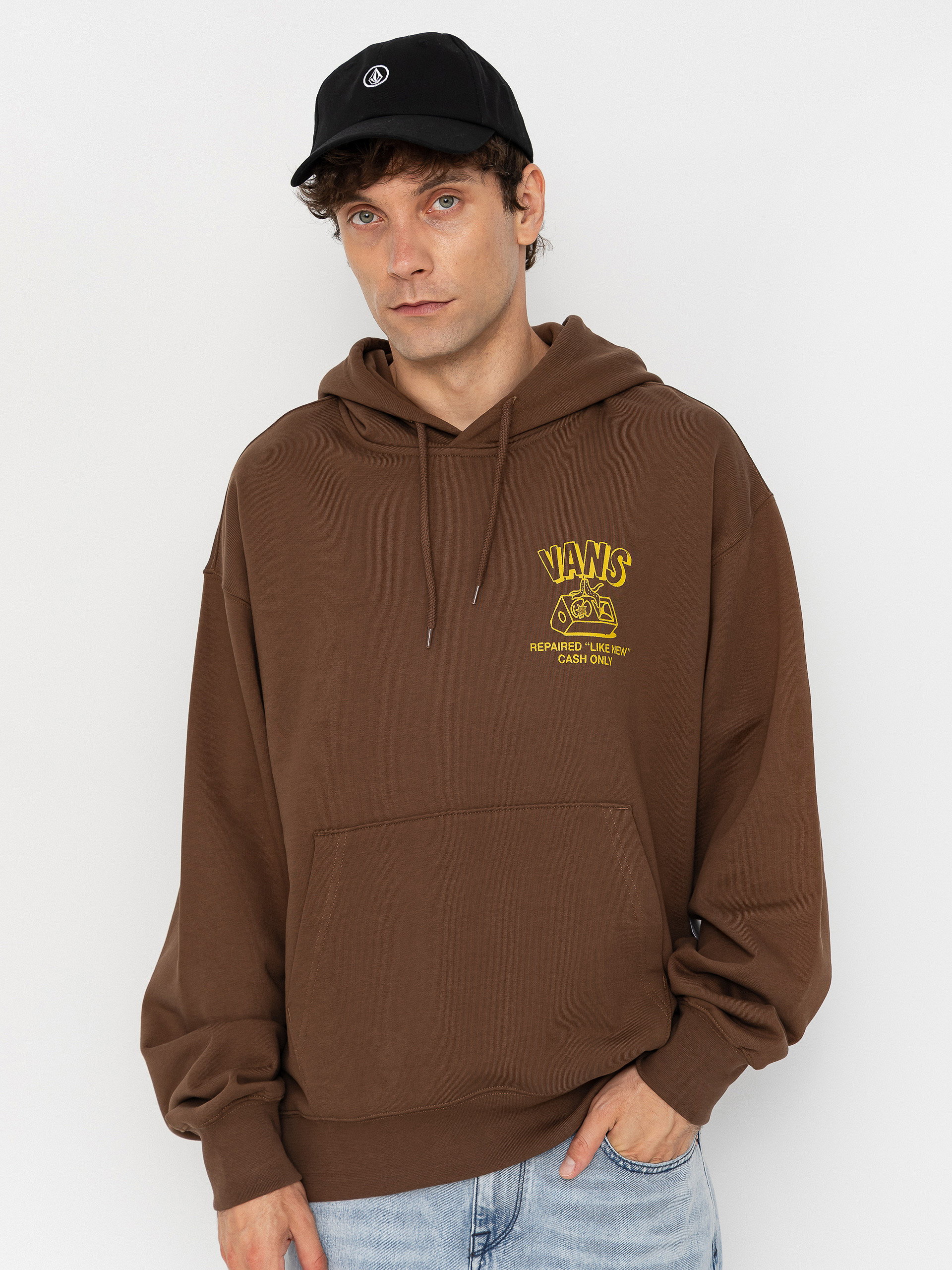 Bluza z kapturem Vans Refurbed HD (vintage cocoa)
