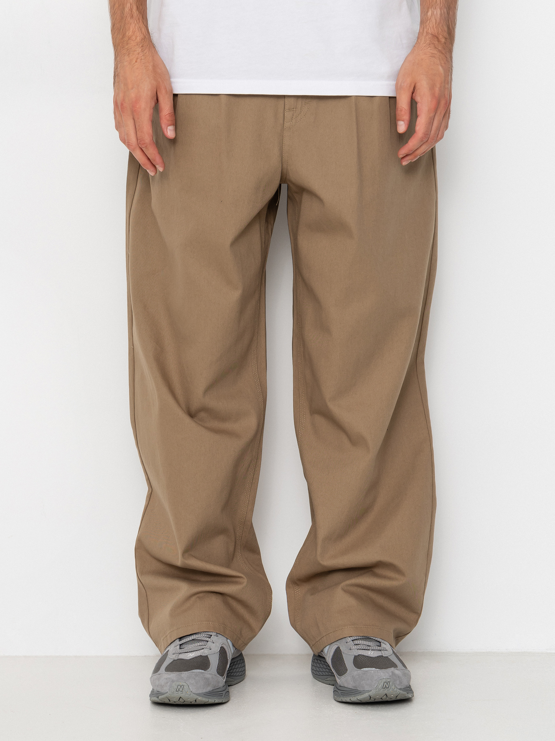 Spodnie Volcom Baggos Pleat (khaki)