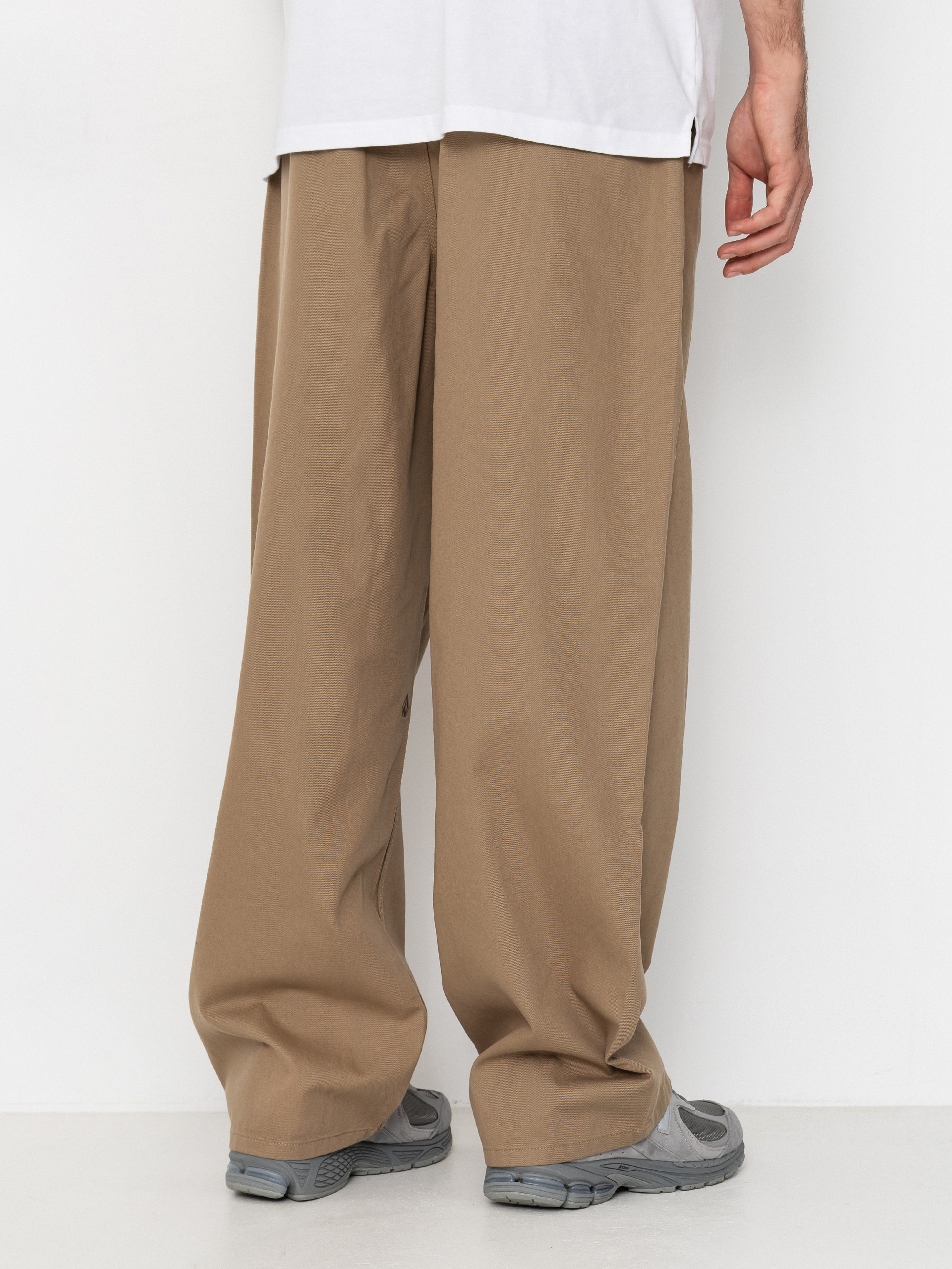 Spodnie Volcom Baggos Pleat (khaki)