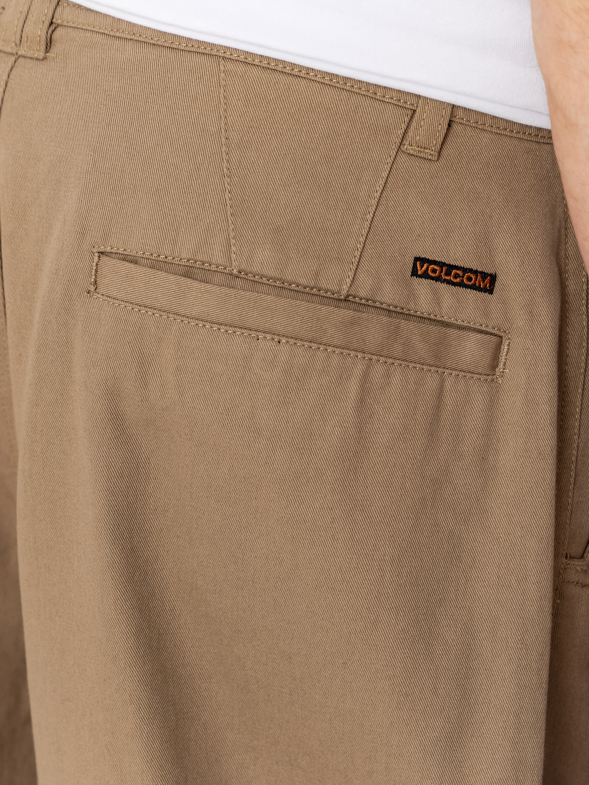 Spodnie Volcom Baggos Pleat (khaki)