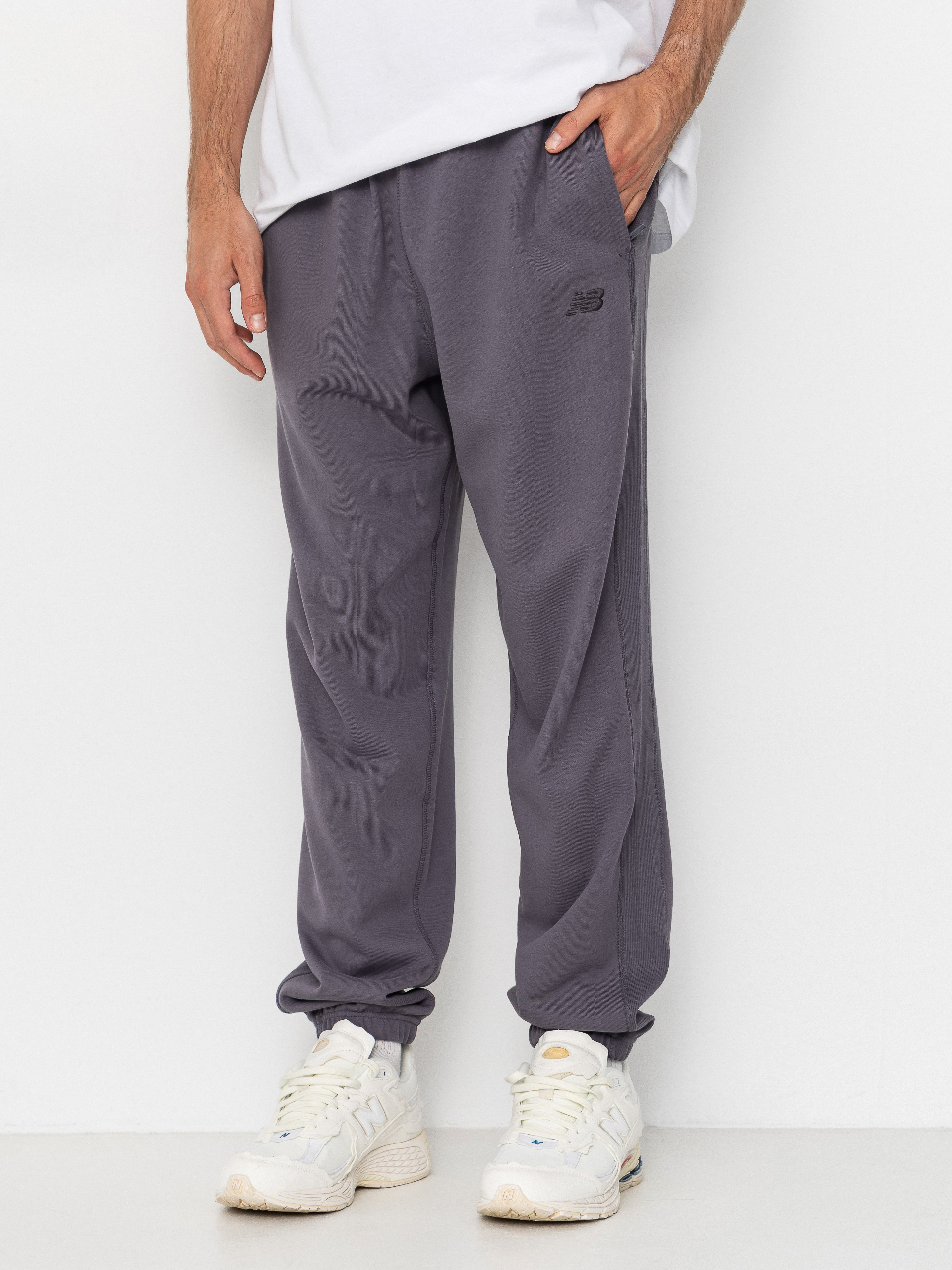 Spodnie New Balance Athletics French Terry Jogger (neptune grey)