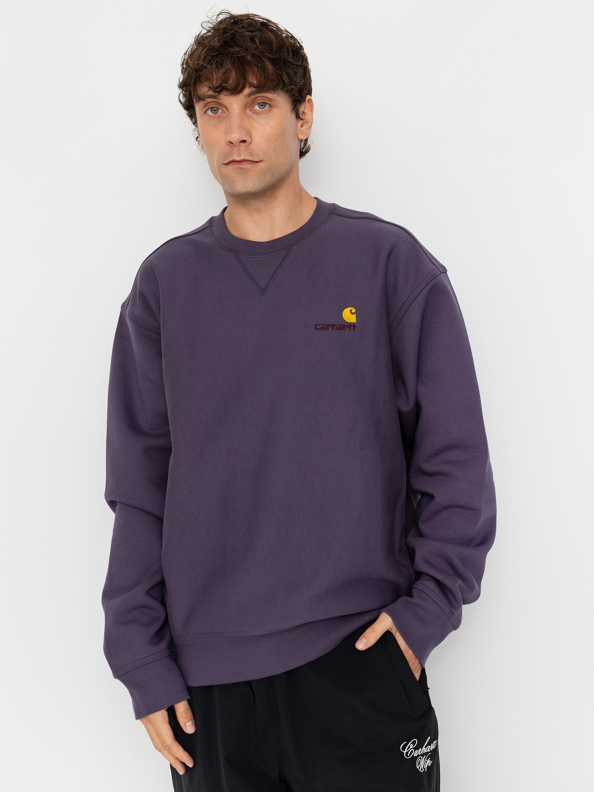 Bluza Carhartt WIP American Script (shady purple)