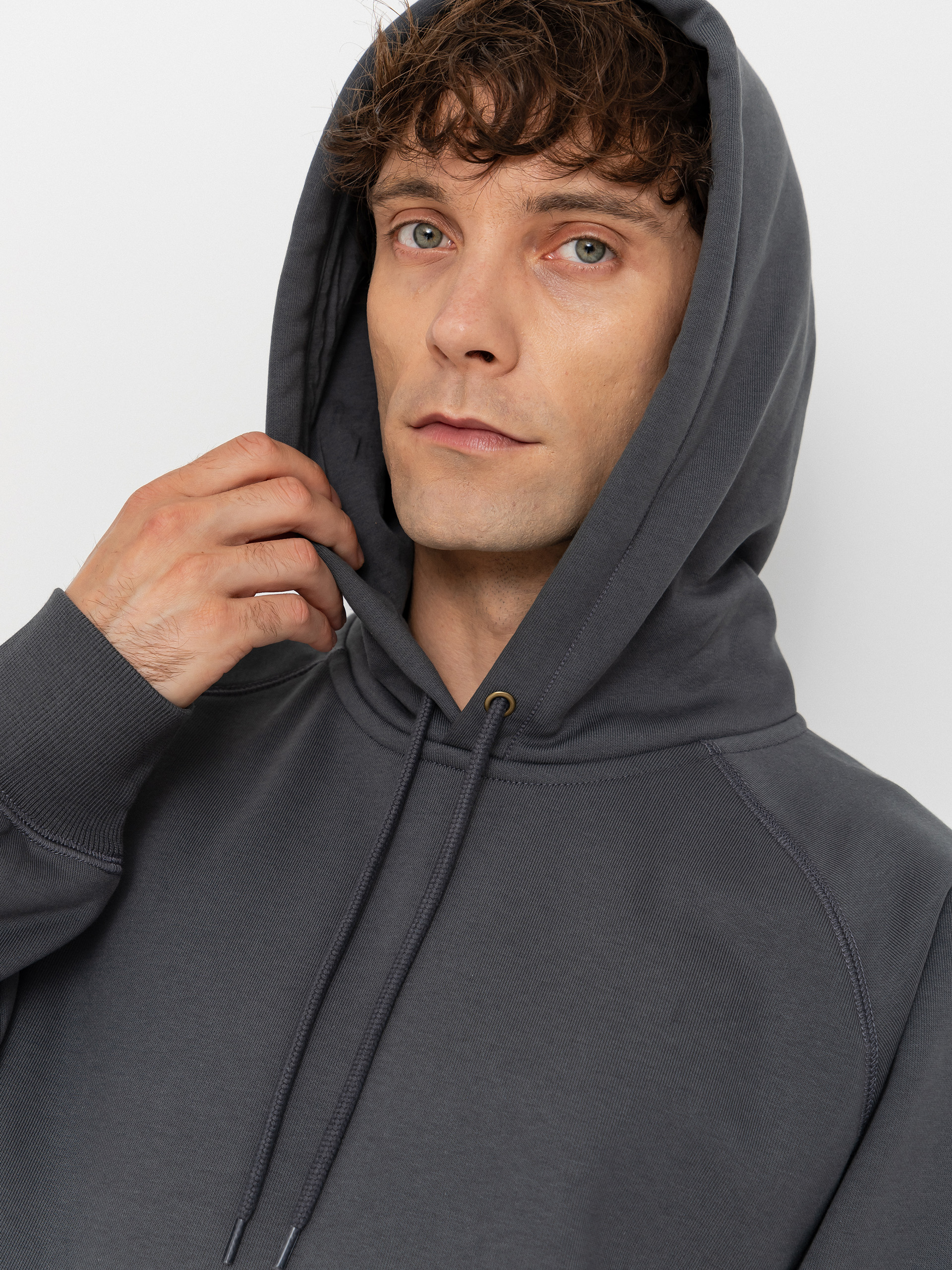 Bluza z kapturem Carhartt WIP Chase HD (styx/gold)