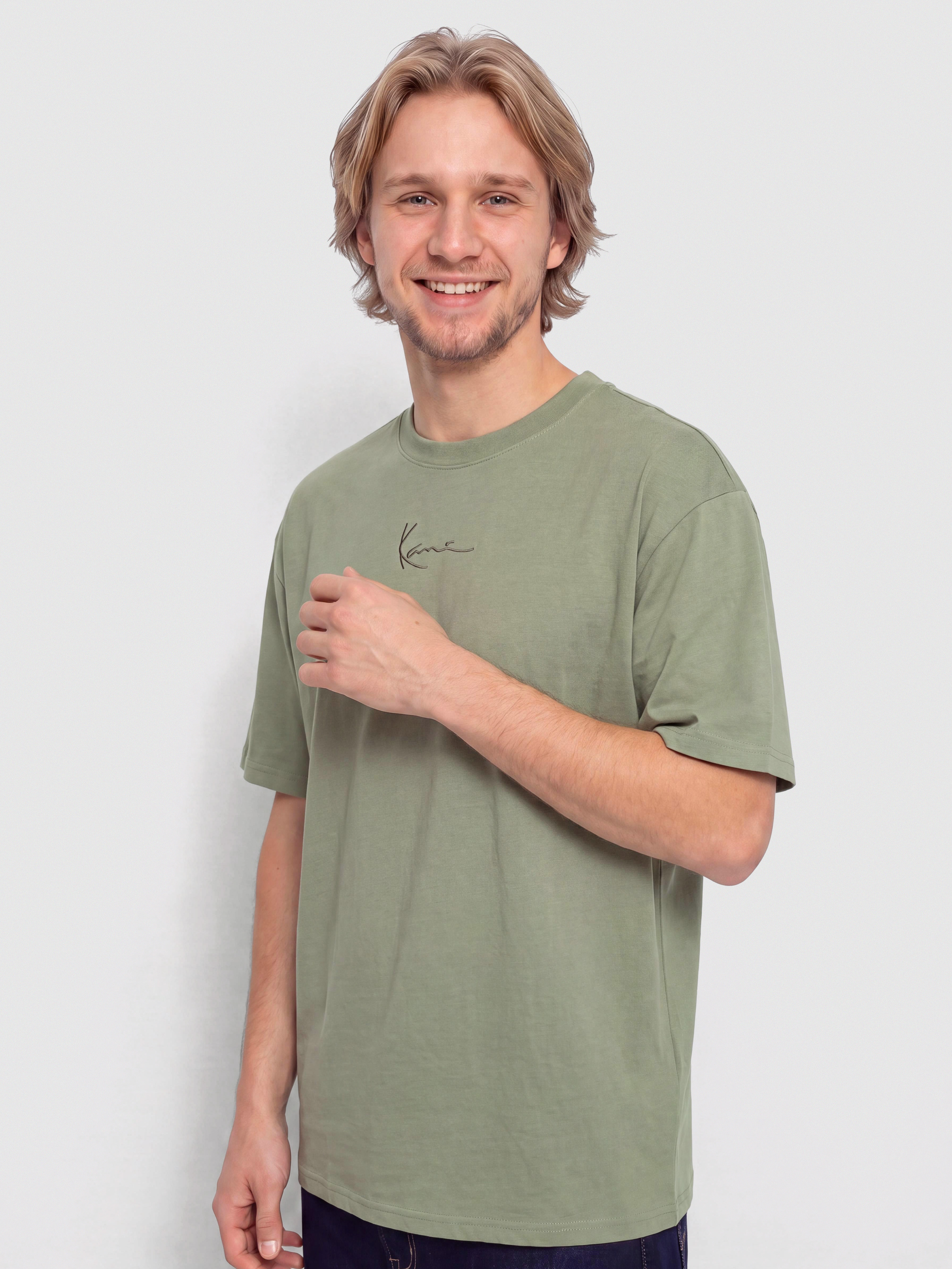 T-shirt Karl Kani Small Signature Essential (green)