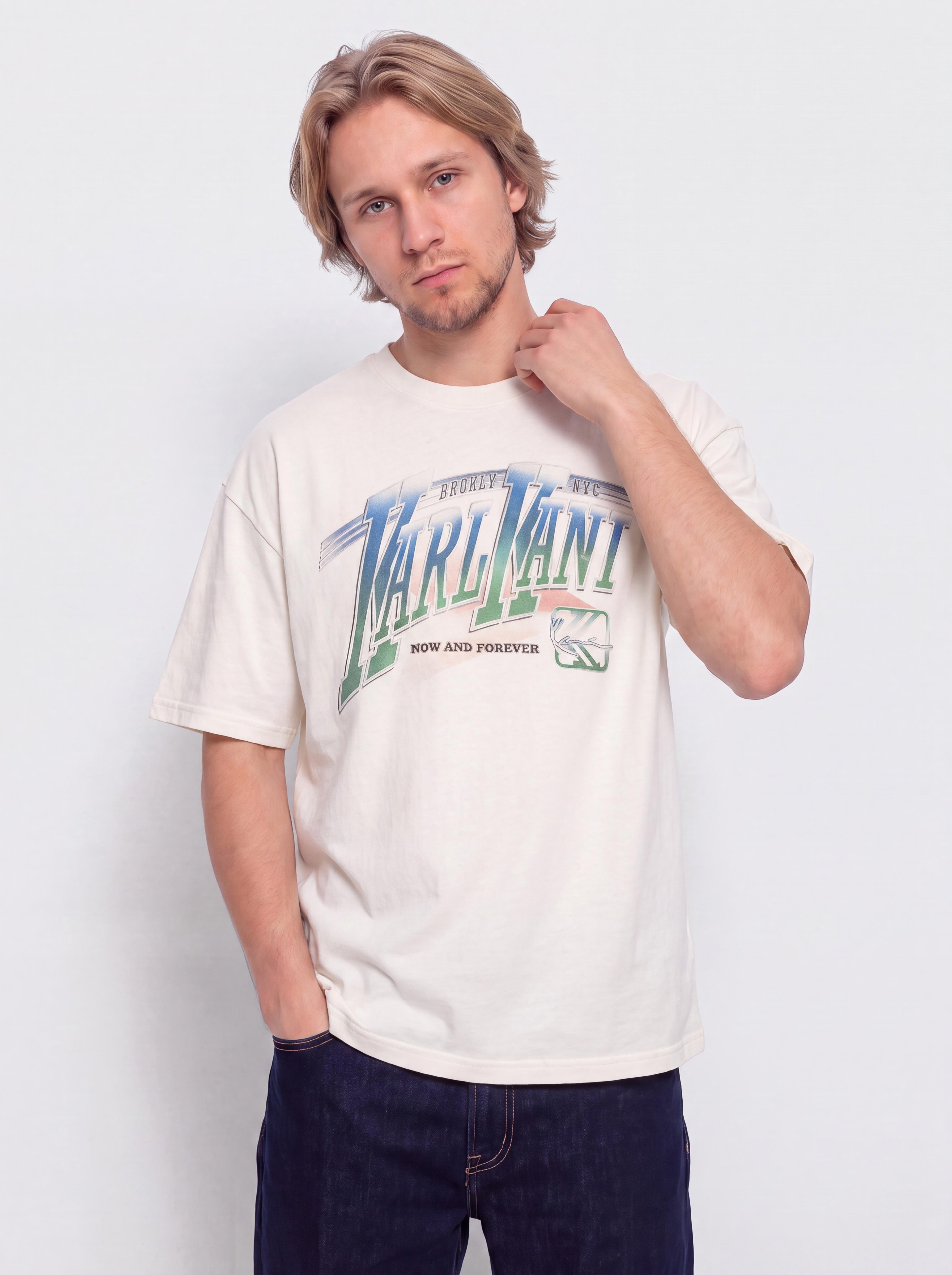 T-shirt Karl Kani Sport Gradient Boxy (white)